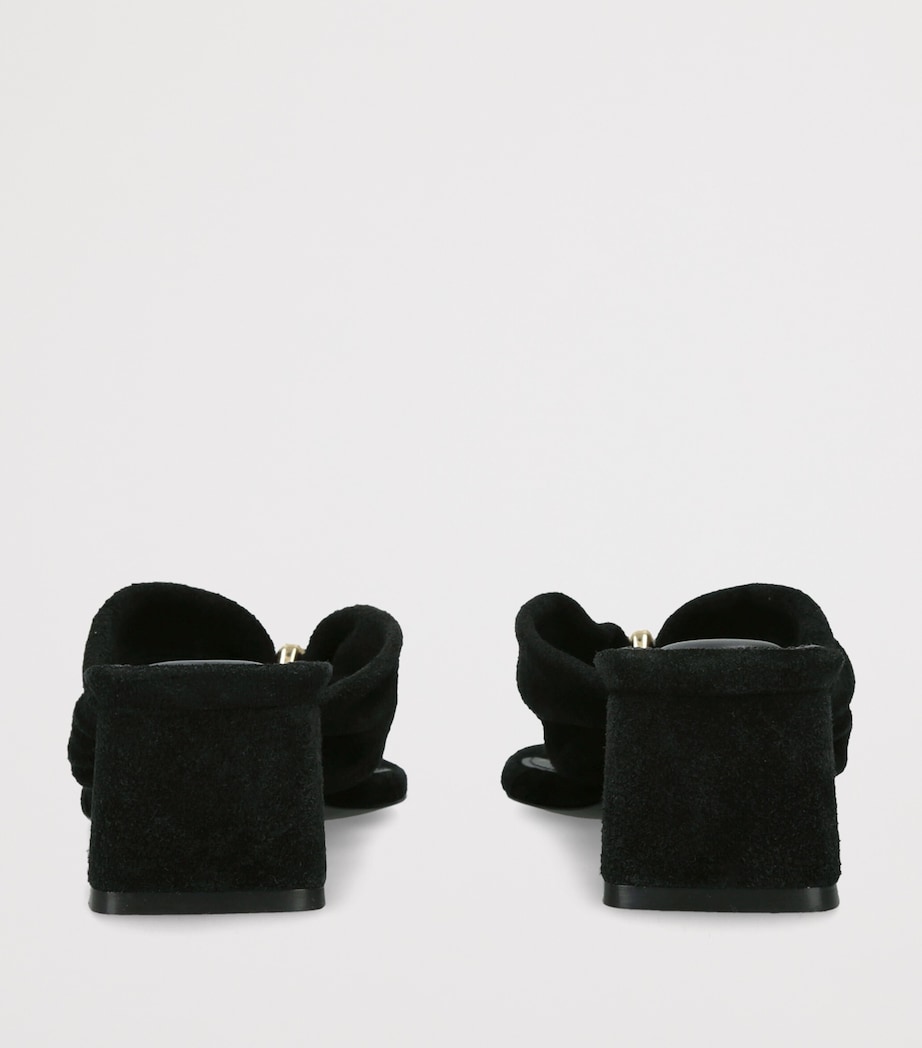 Simkhai Suede Stella Heeled Mules 50 Black Image 4