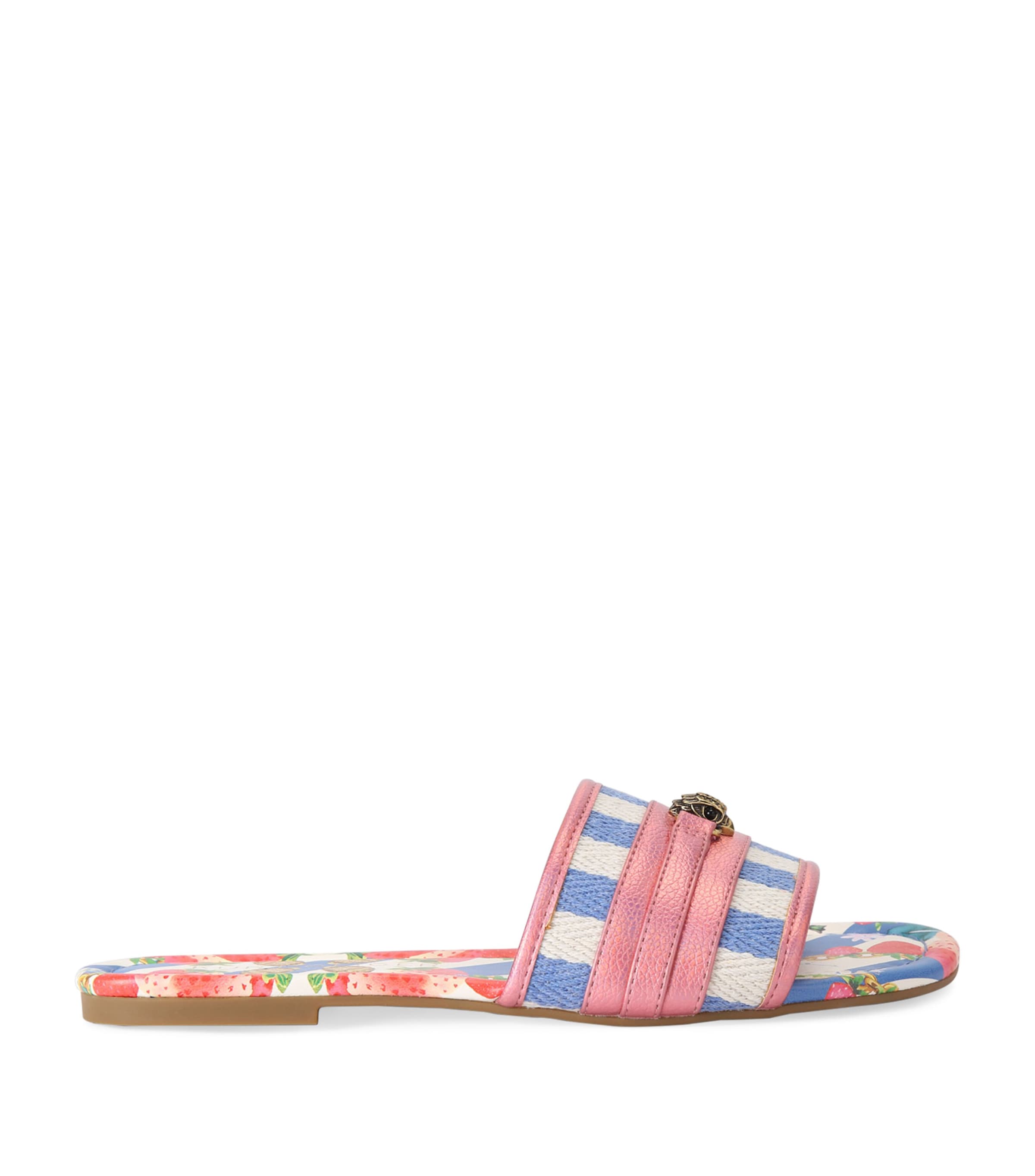 Kurt Geiger Southbank Flat Sandal In Blue