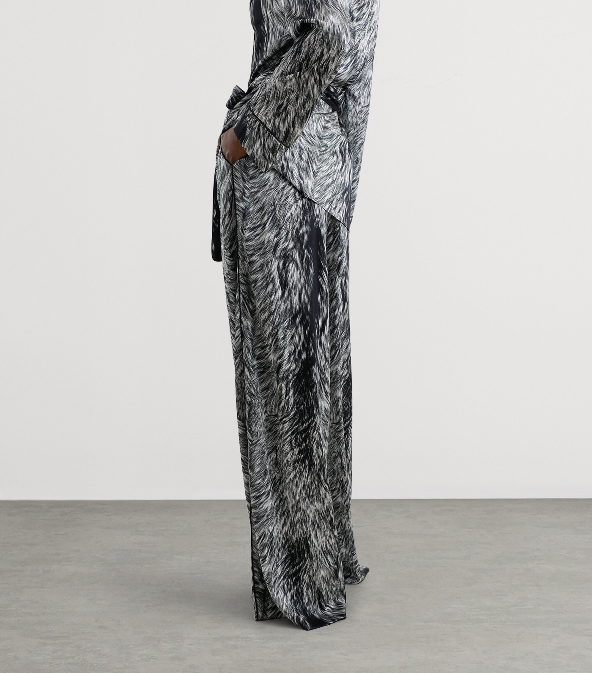 Silk-Blend Printed Trousers HI3VQ-PELLICCIA FDO. Image 4