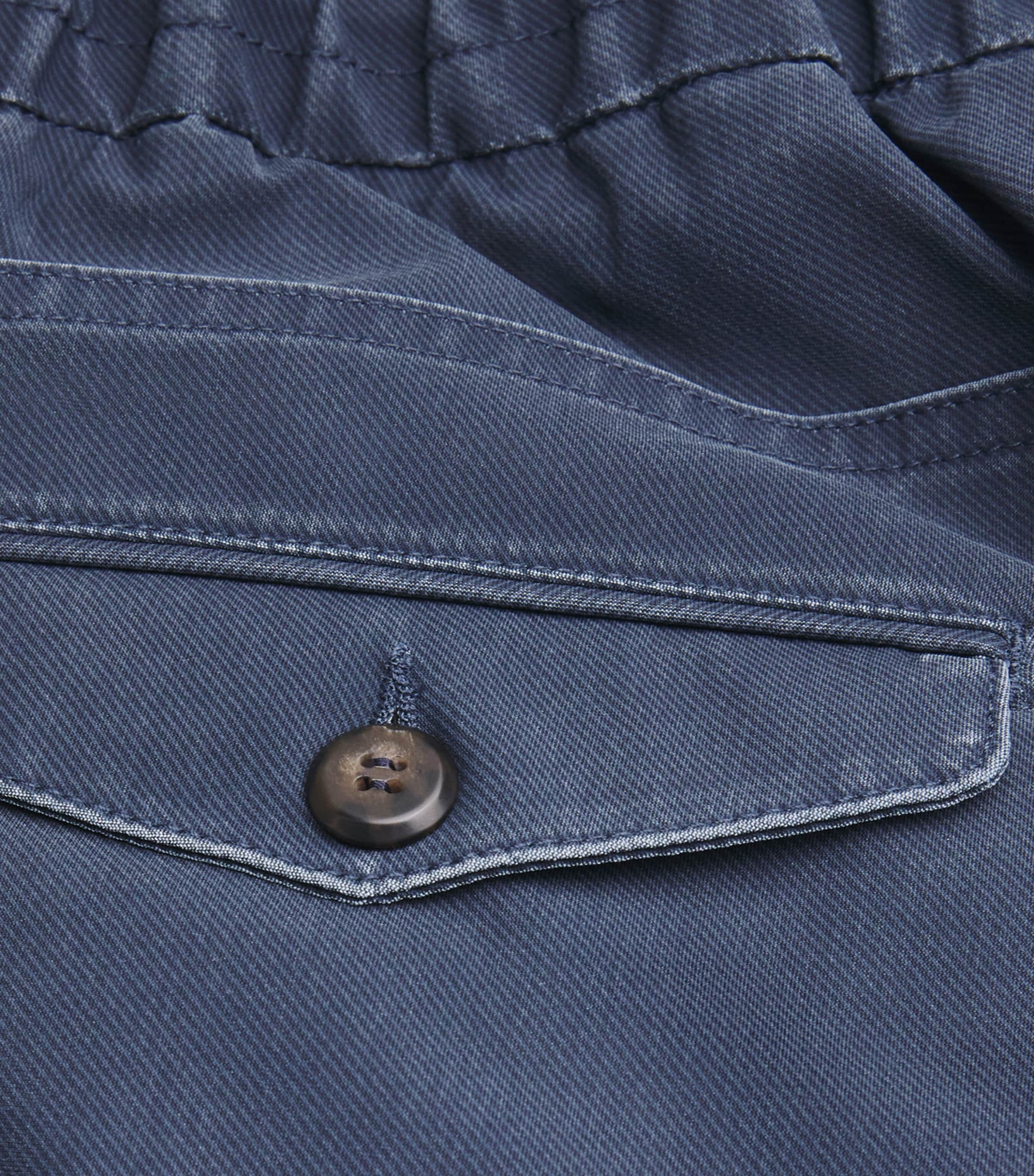 Eleventy Mens Garment-Dye Twill Trousers Blu Image 5