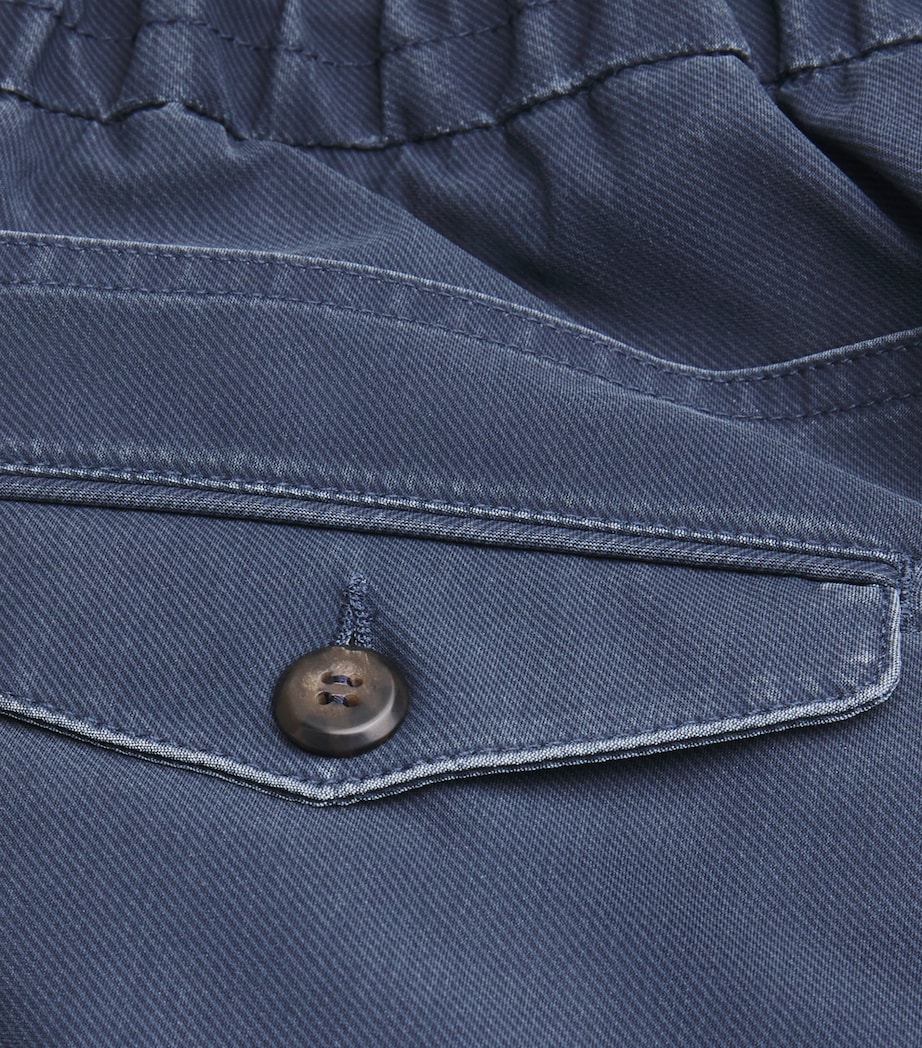 Garment-Dye Twill Trousers BLU Image 5