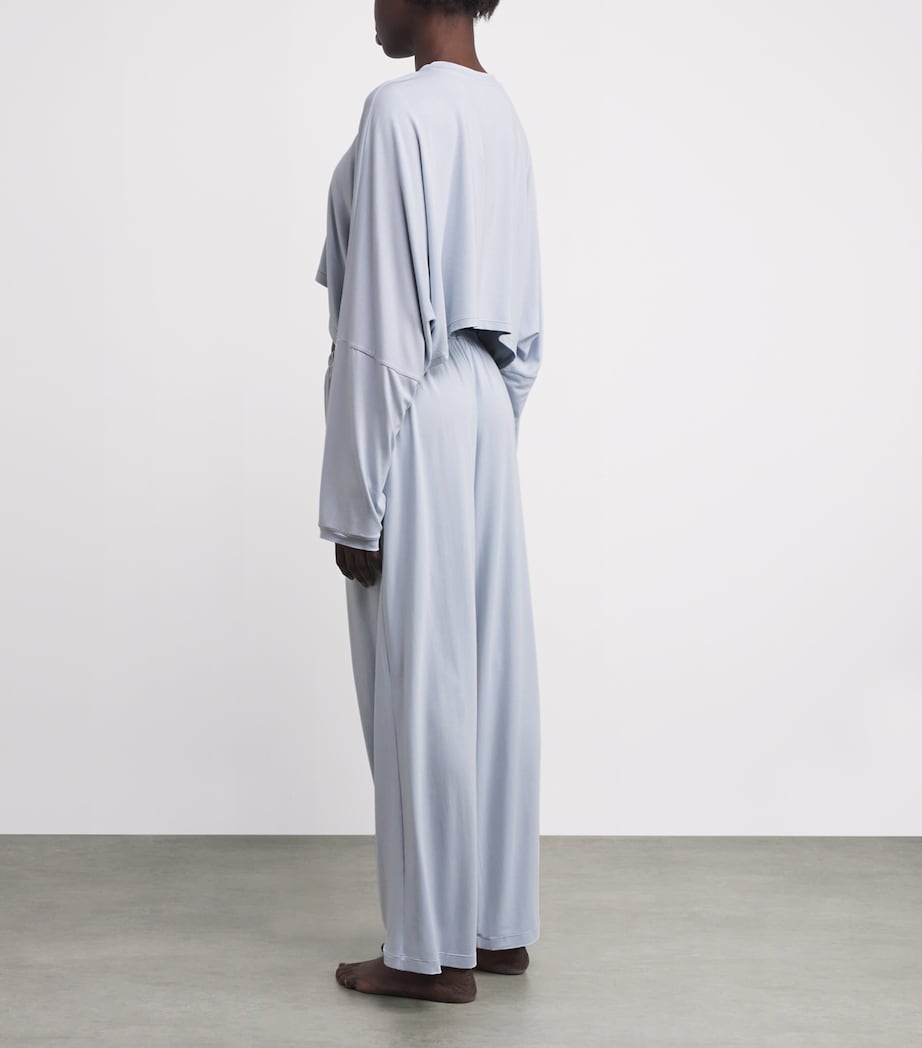 Modal-Blend Henley Pyjama Set ZEN BLUE Image 3