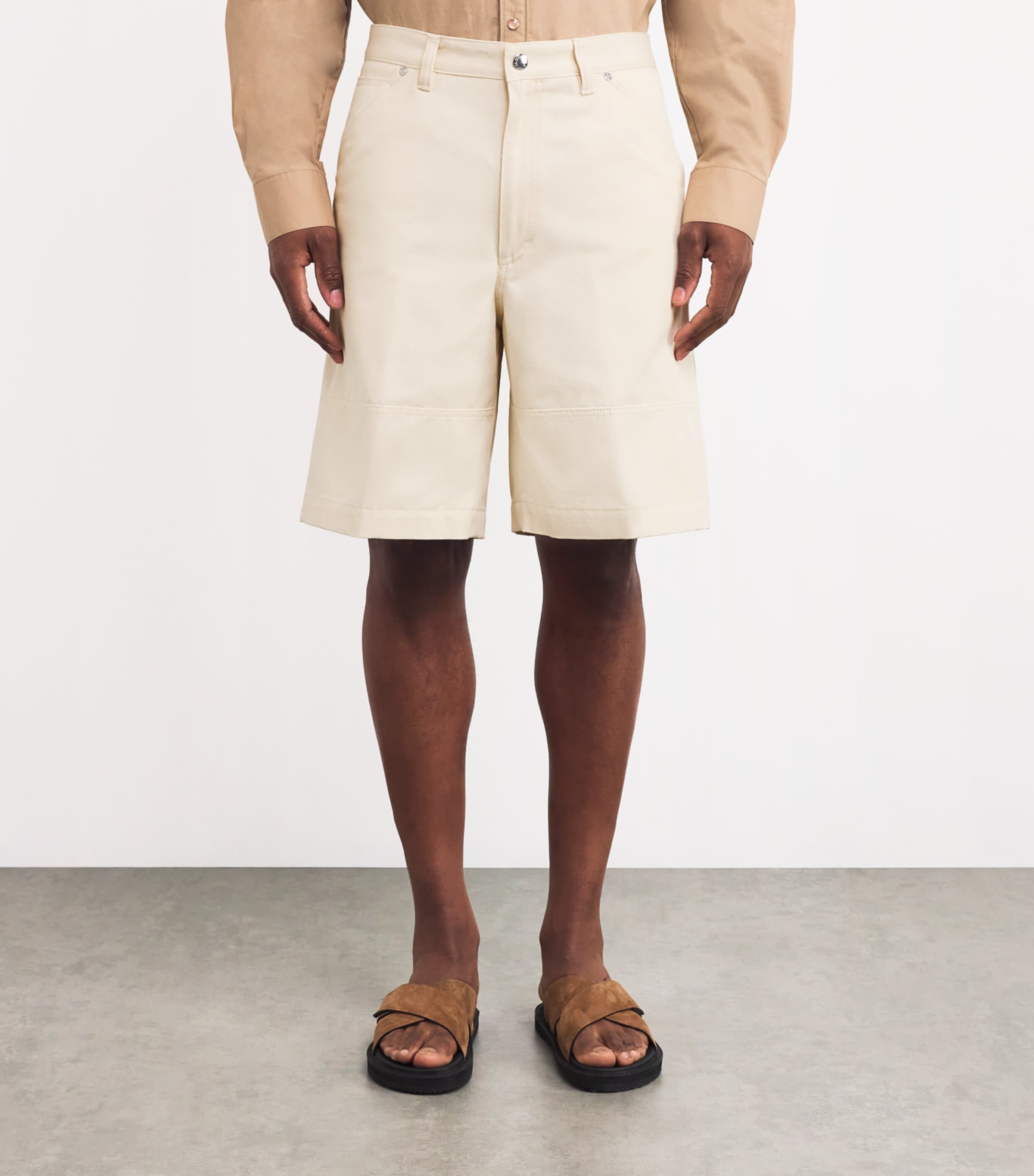 Moncler Organic Cotton Bermuda Shorts | Harrods UK