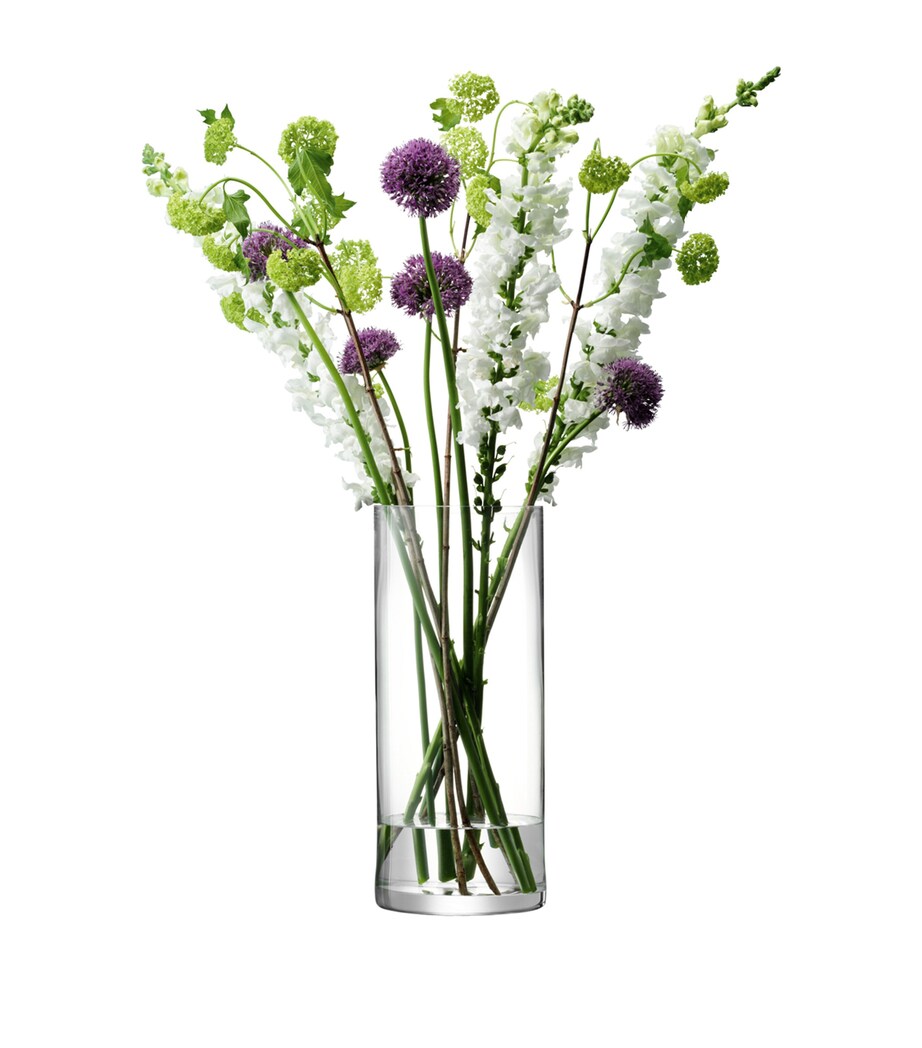 Tall Glass Column Vase (42cm) CLEAR Image 4