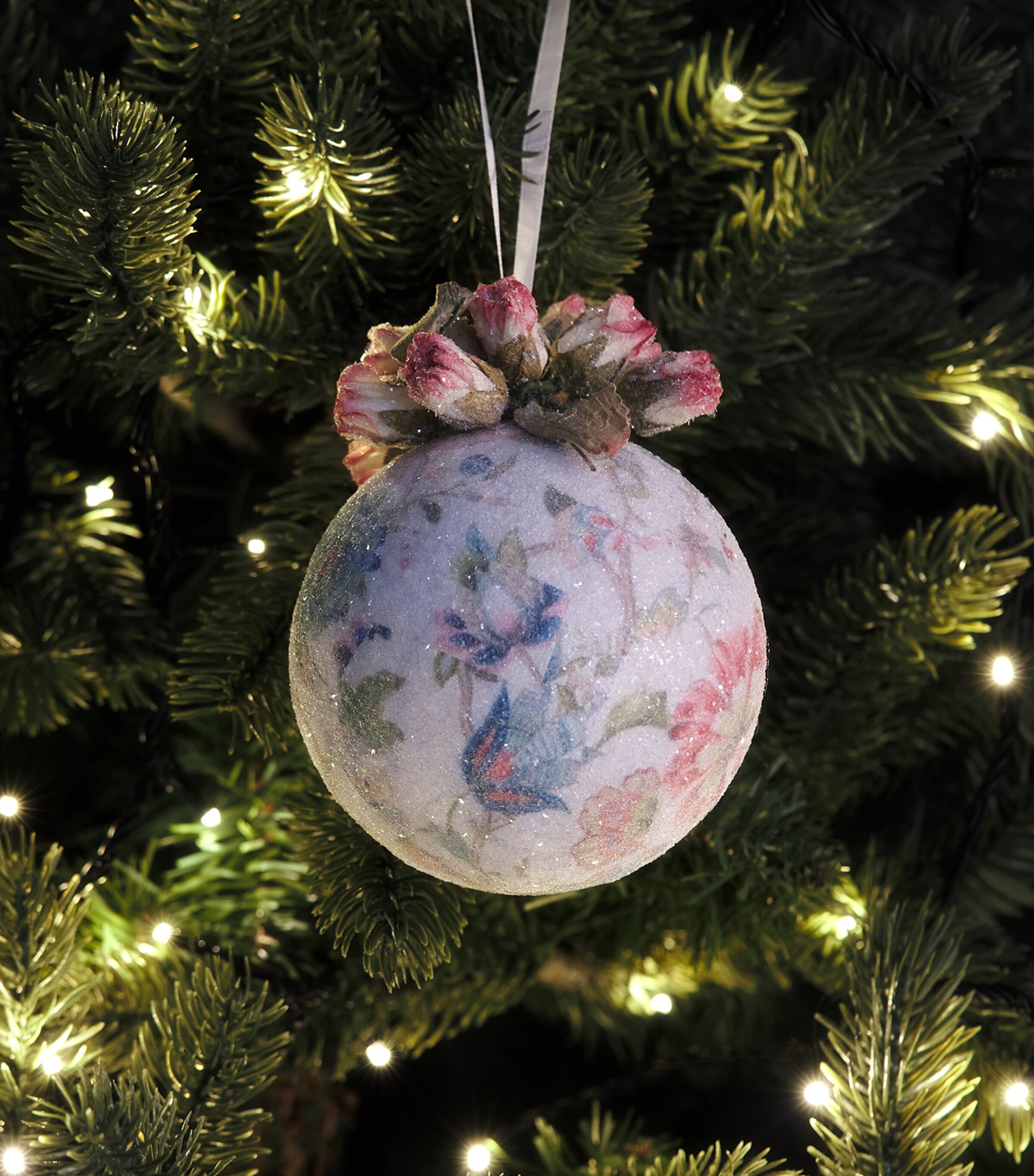 Harrods Jacobean Floral Bauble Image 3