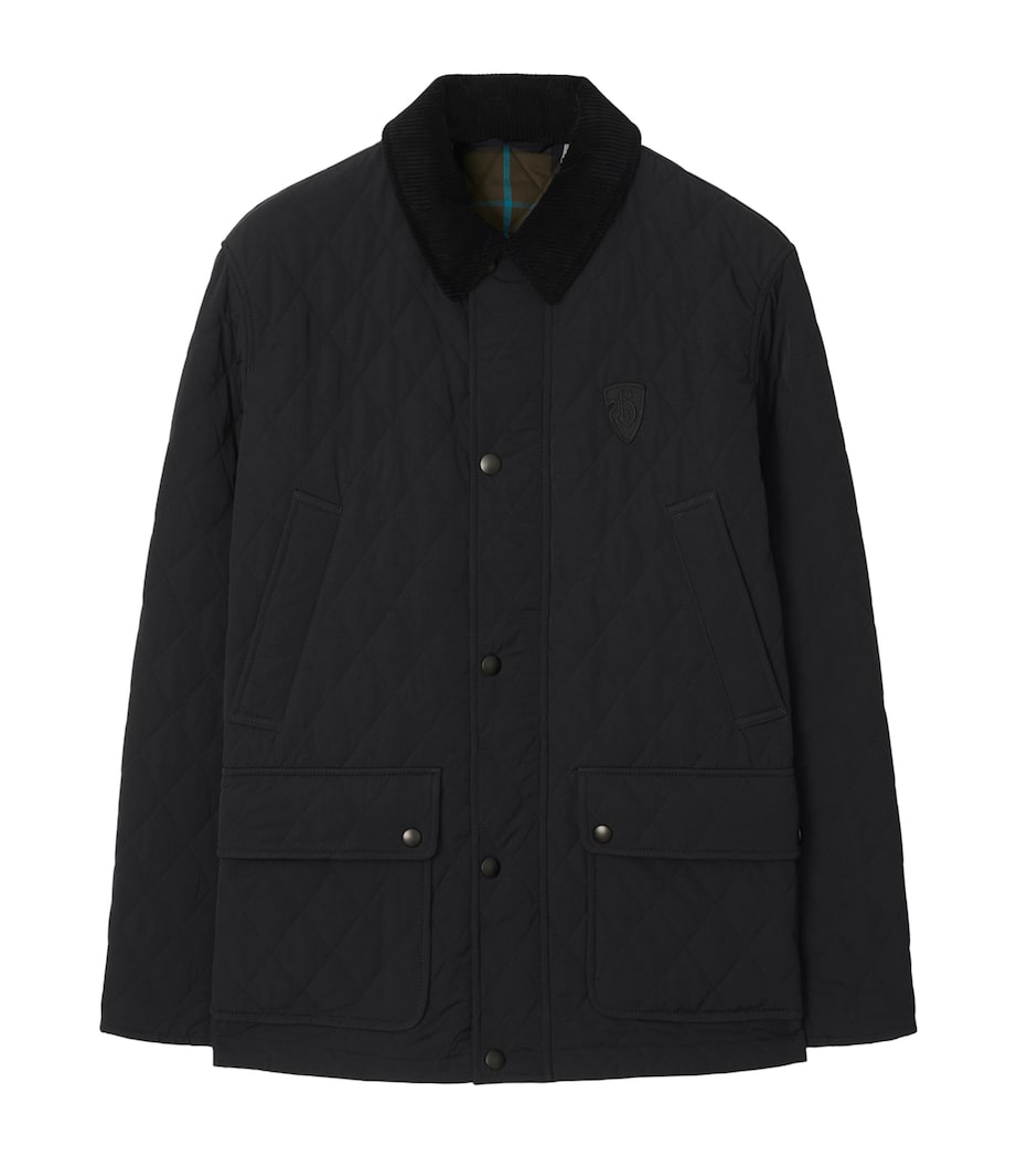 Quilted Barn Jacket BLACK/SNUG IP CHECK Image 1