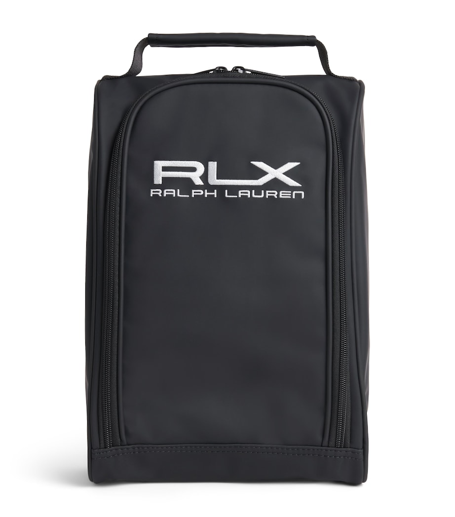 RLX Ralph Lauren Mens Logo Shoe Bag Black Image 1
