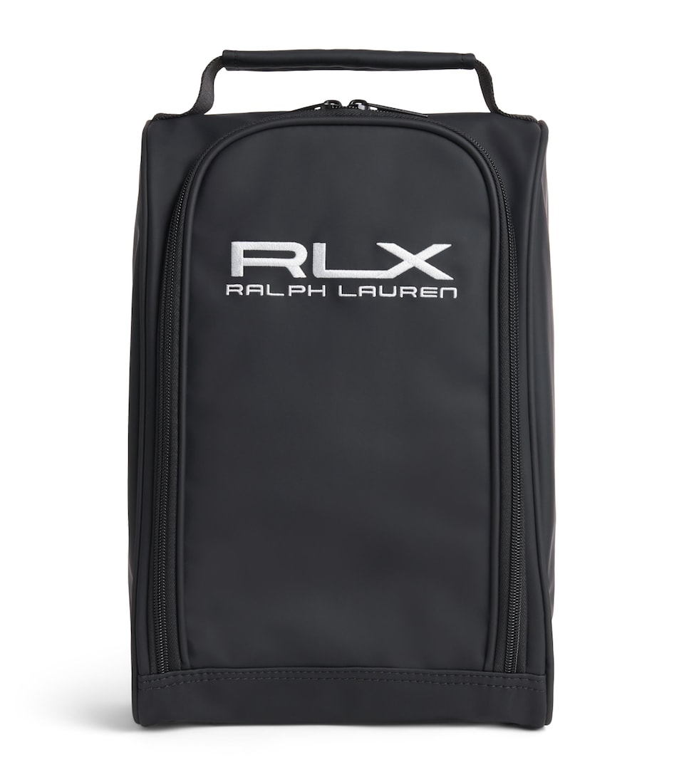 RLX Ralph Lauren Logo Shoe Bag Black