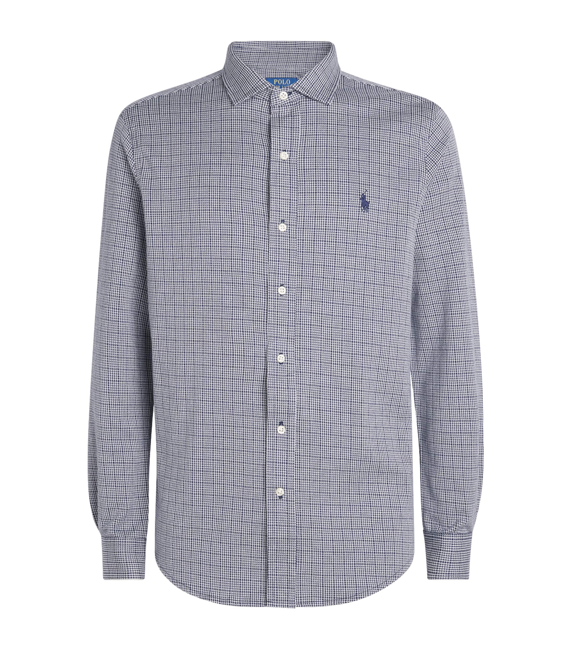 Polo Ralph Lauren Mens Glen Plaid Shirt Gln Pldnwprt Nvy/wht Image 1