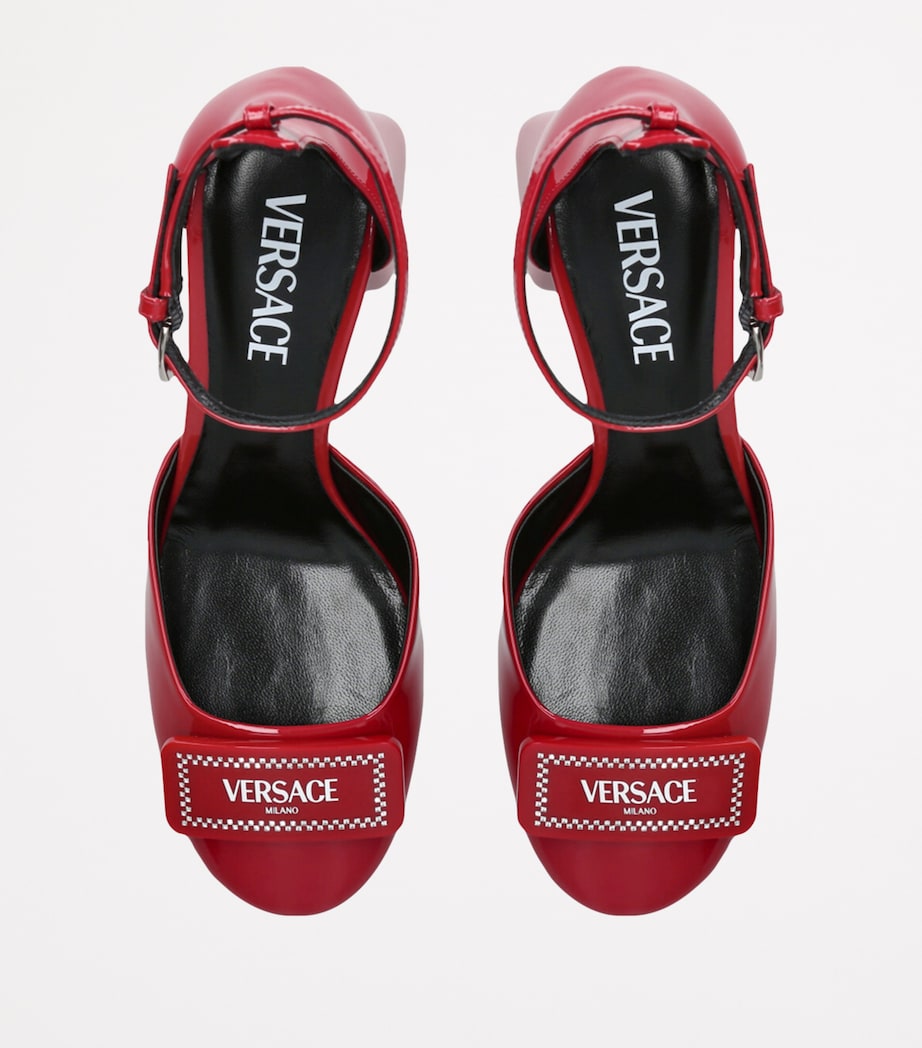 Versace Patent Leather D’Orsay Pumps 70 Red Image 4