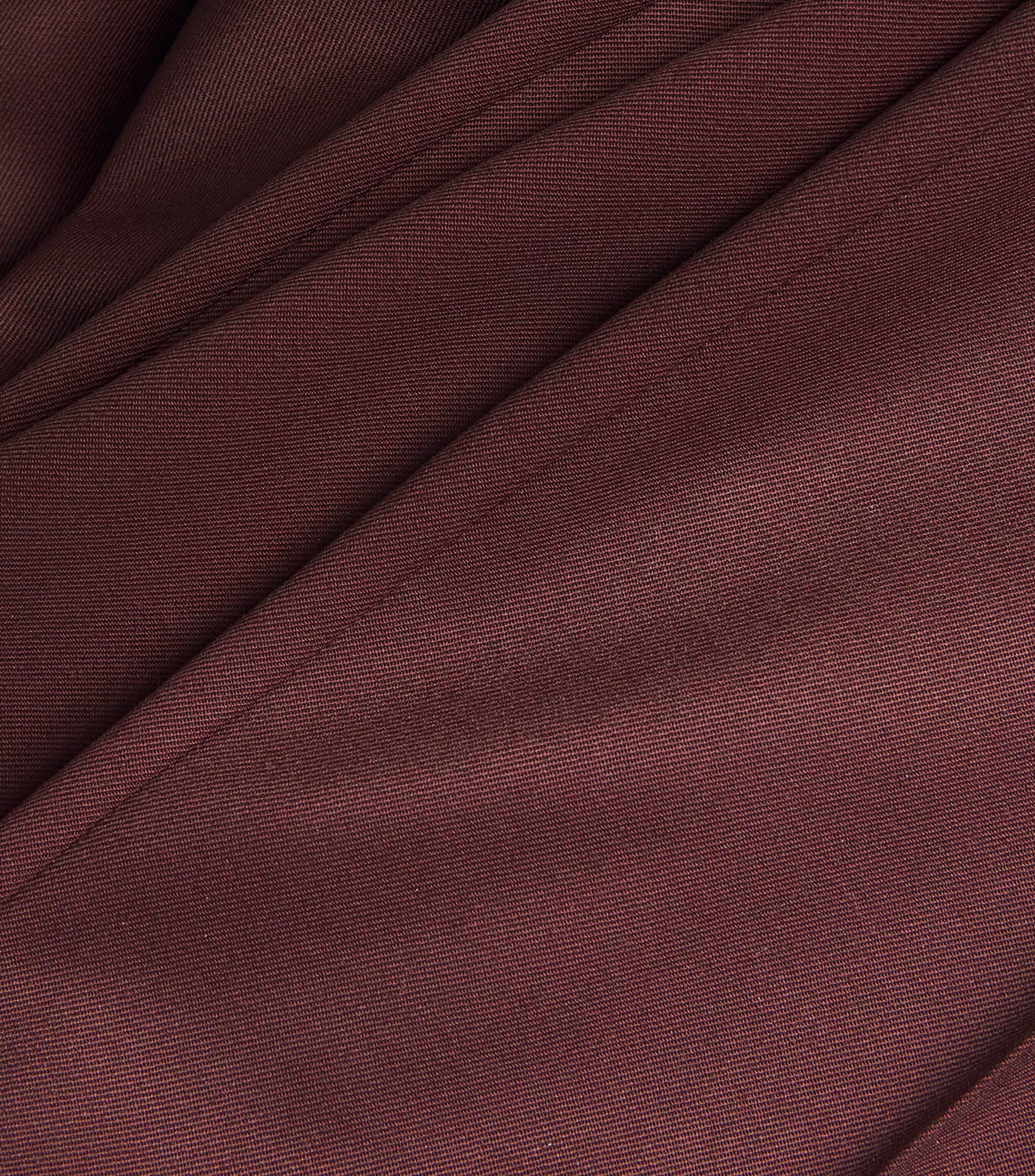 Virgin Wool Straight Trousers CHERRY Image 5