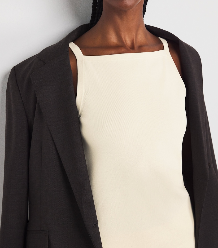 Rib-Knit Tank Top IVORY Image 6