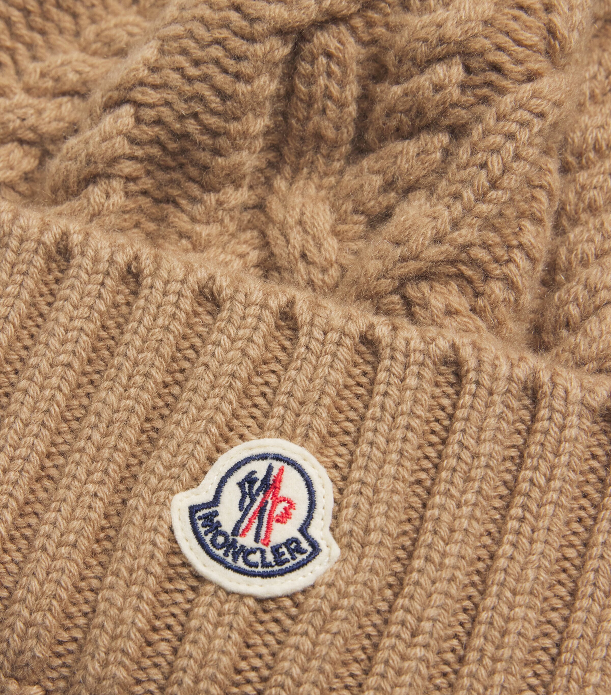 Moncler Virgin Wool-Cashmere Pom-Pom Beanie Image 3