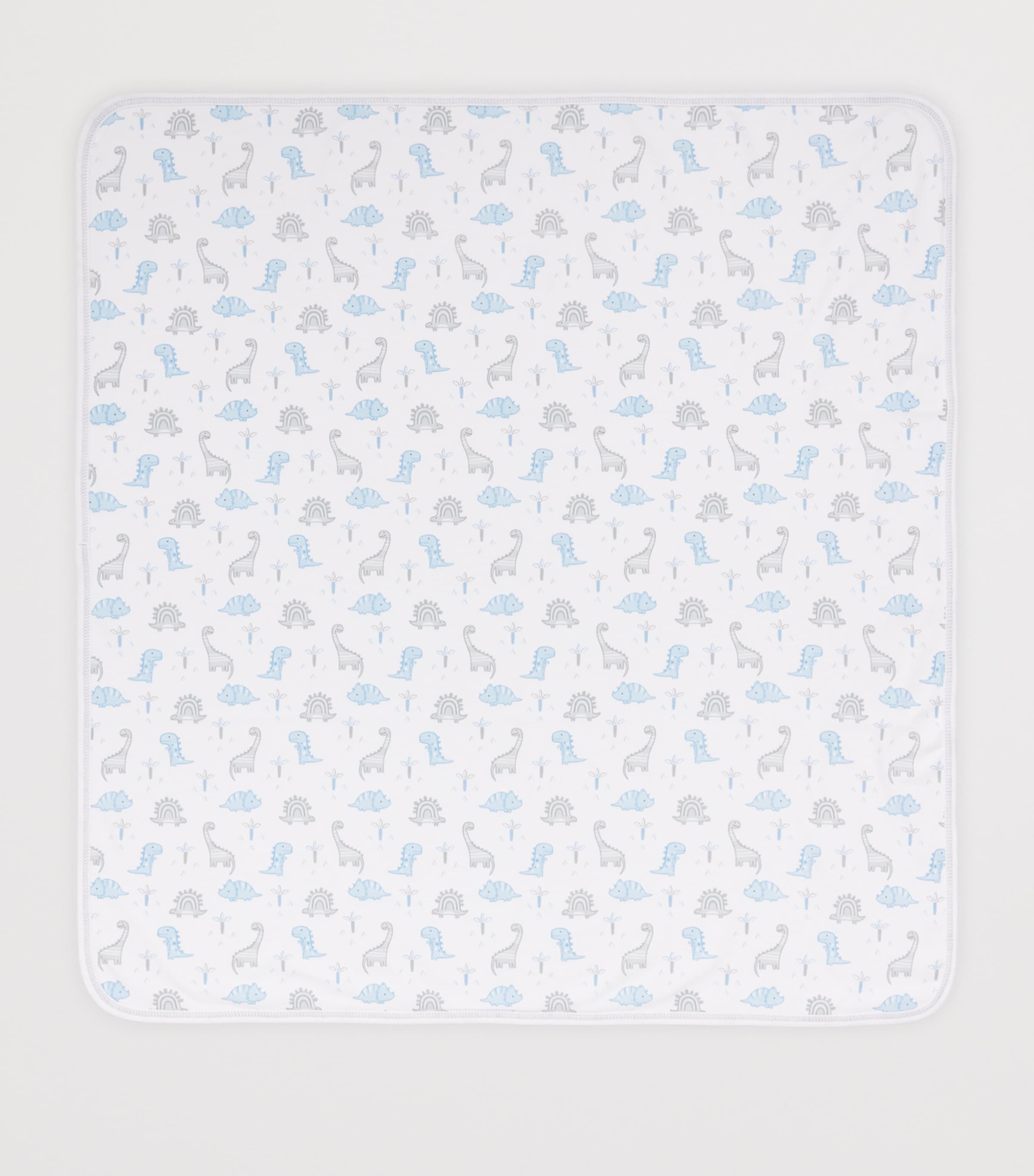 Kissy Kissy Cotton Dinosaur Territory Blanket (73cm x 66cm) Multi Image 2