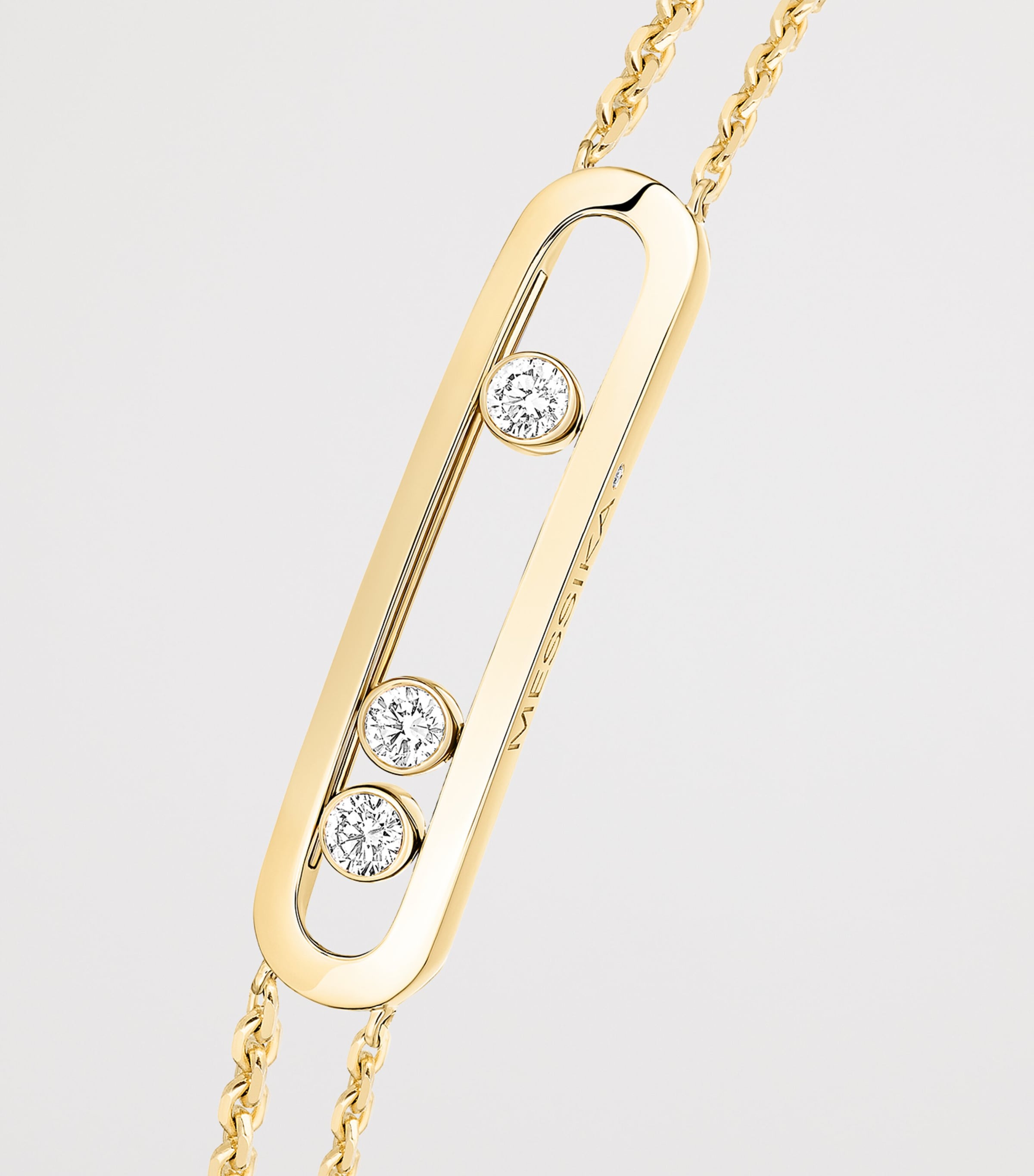 Messika Move Classique Yellow Gold and Diamond Bracelet Yellow Gold Image 3