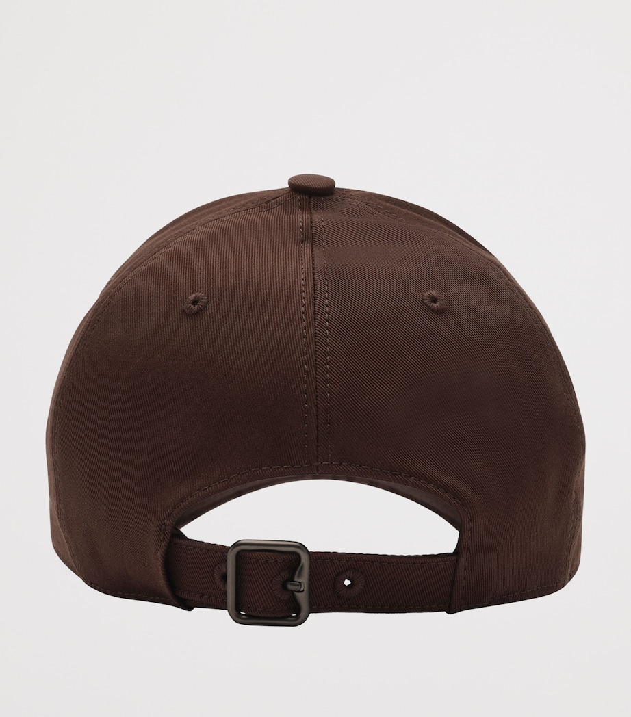 Cotton Gabardine Thistle Shield Cap TREACLE BROWN Image 3