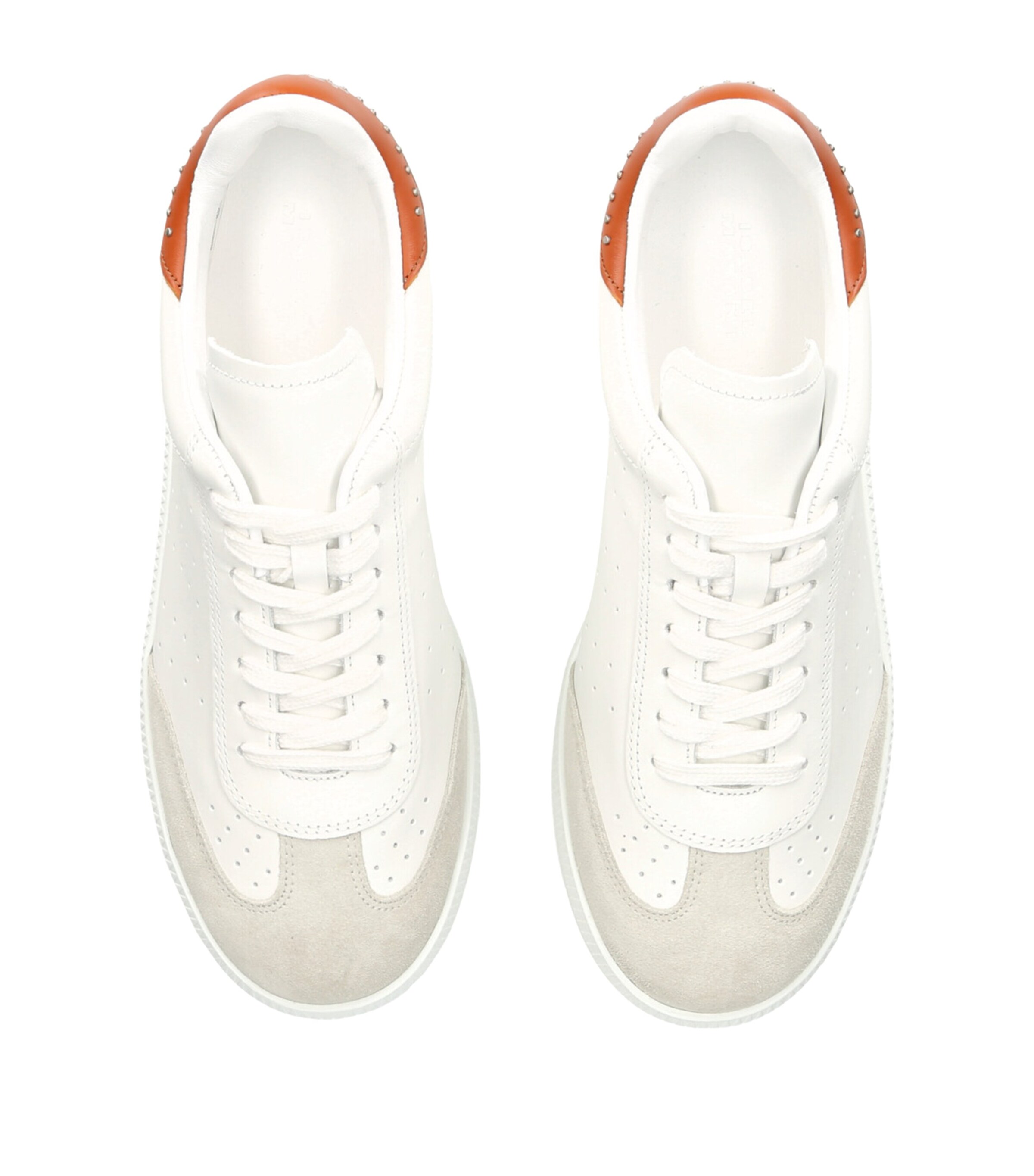 Isabel Marant Leather Bryce Sneakers White/red Image 4
