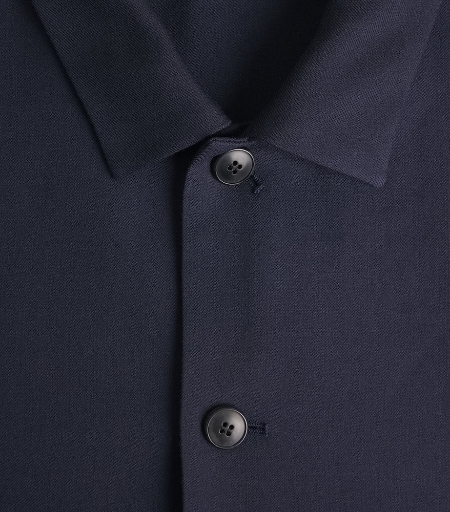 Wool Overshirt NAVY BUAA Image 5