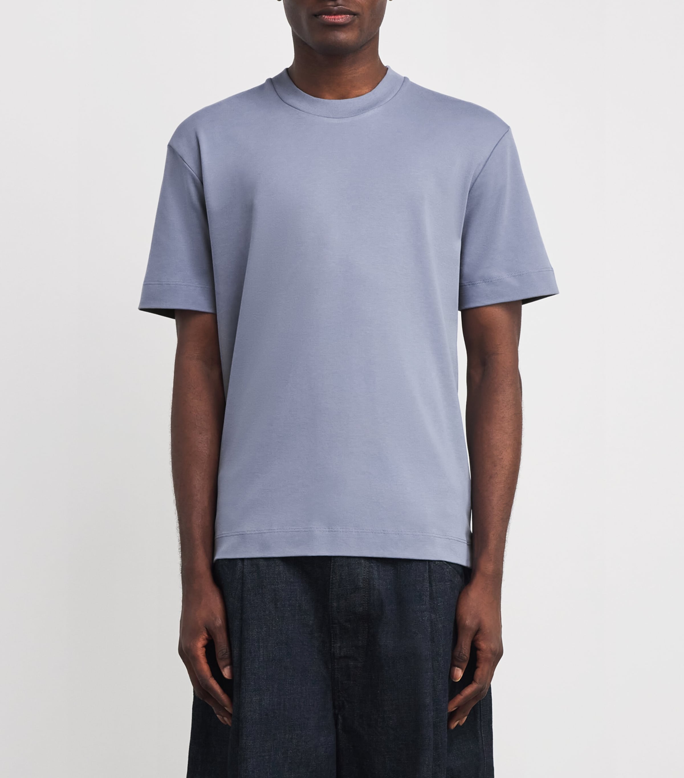 Brushed Supima Cotton T-Shirt BUWB-VINTAGE BLUE Image 3