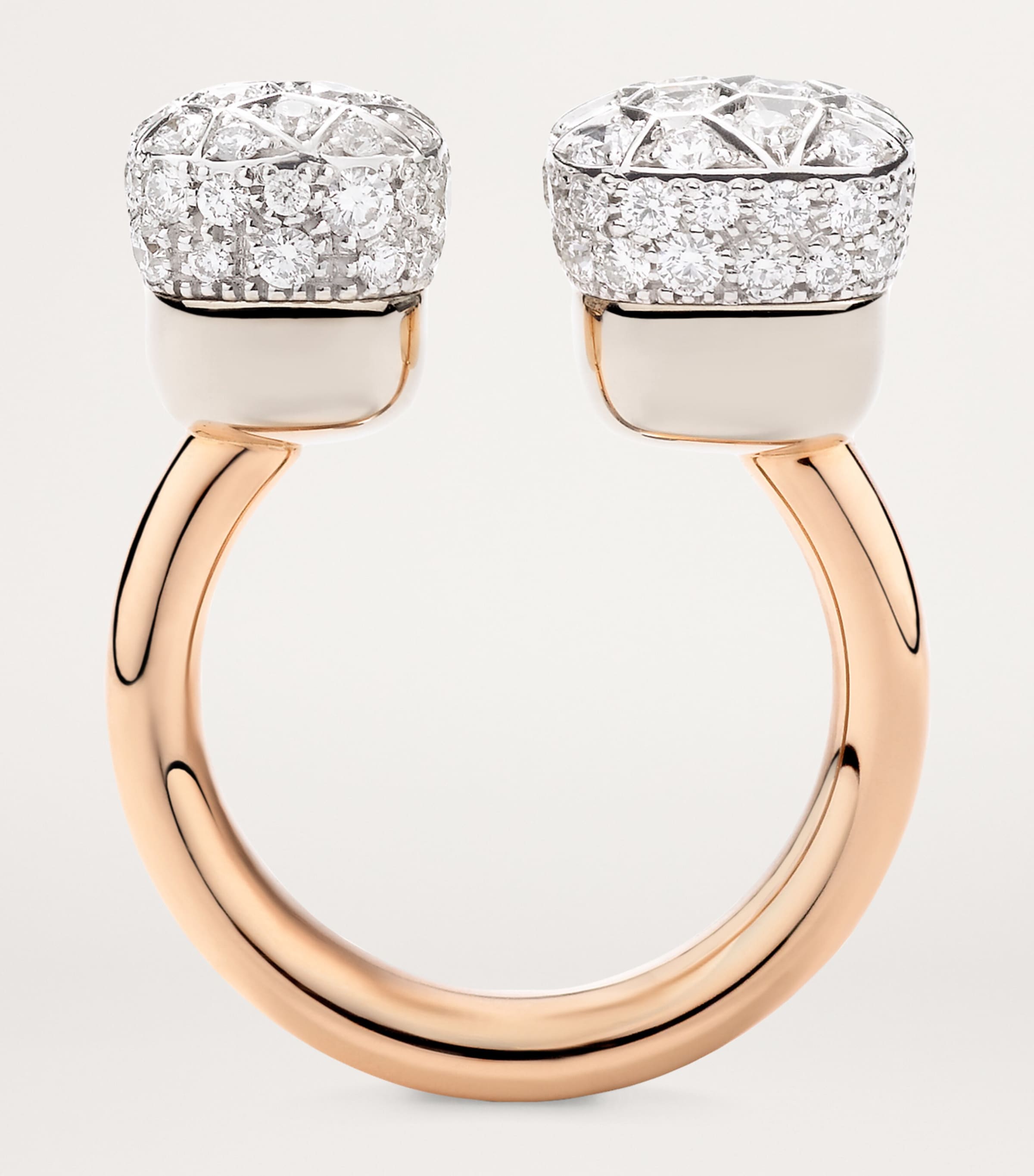 Mixed Gold Diamond Nudo Ring DB000 Image 3