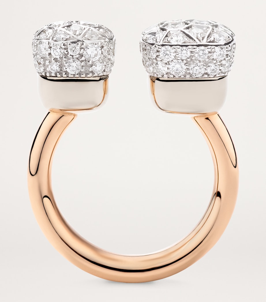 Mixed Gold Diamond Nudo Ring DB000 Image 3