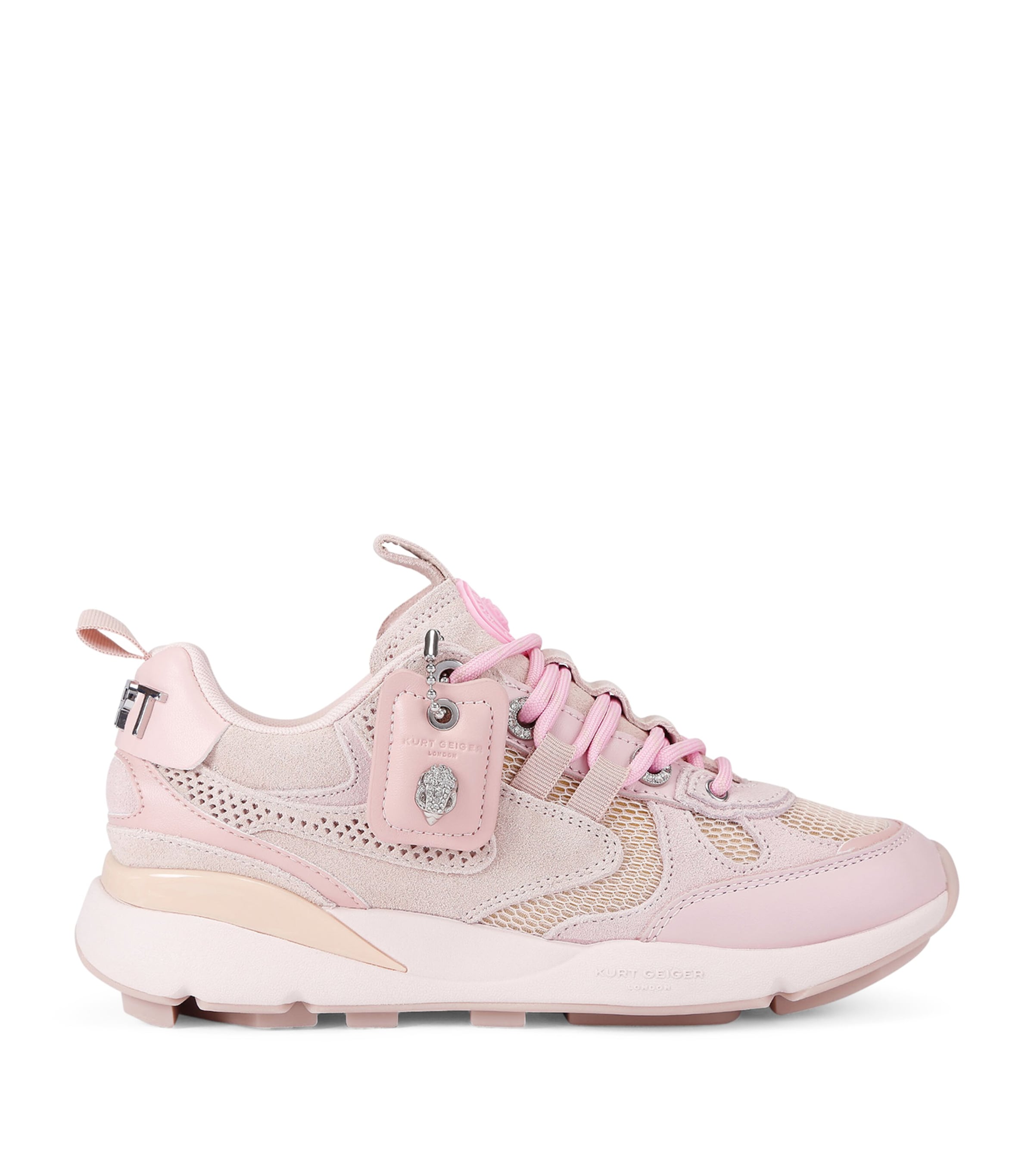 Kurt Geiger London Suede Kurt Runner Sneakers Pale Pink Image 1