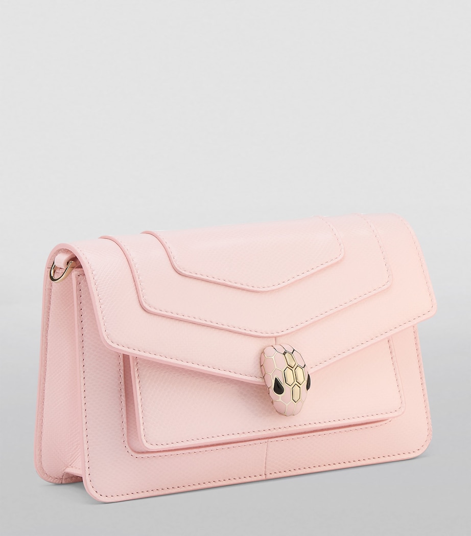 Small Karung Serpenti Forever East-West Shoulder Bag PINK MEDIUM Image 4