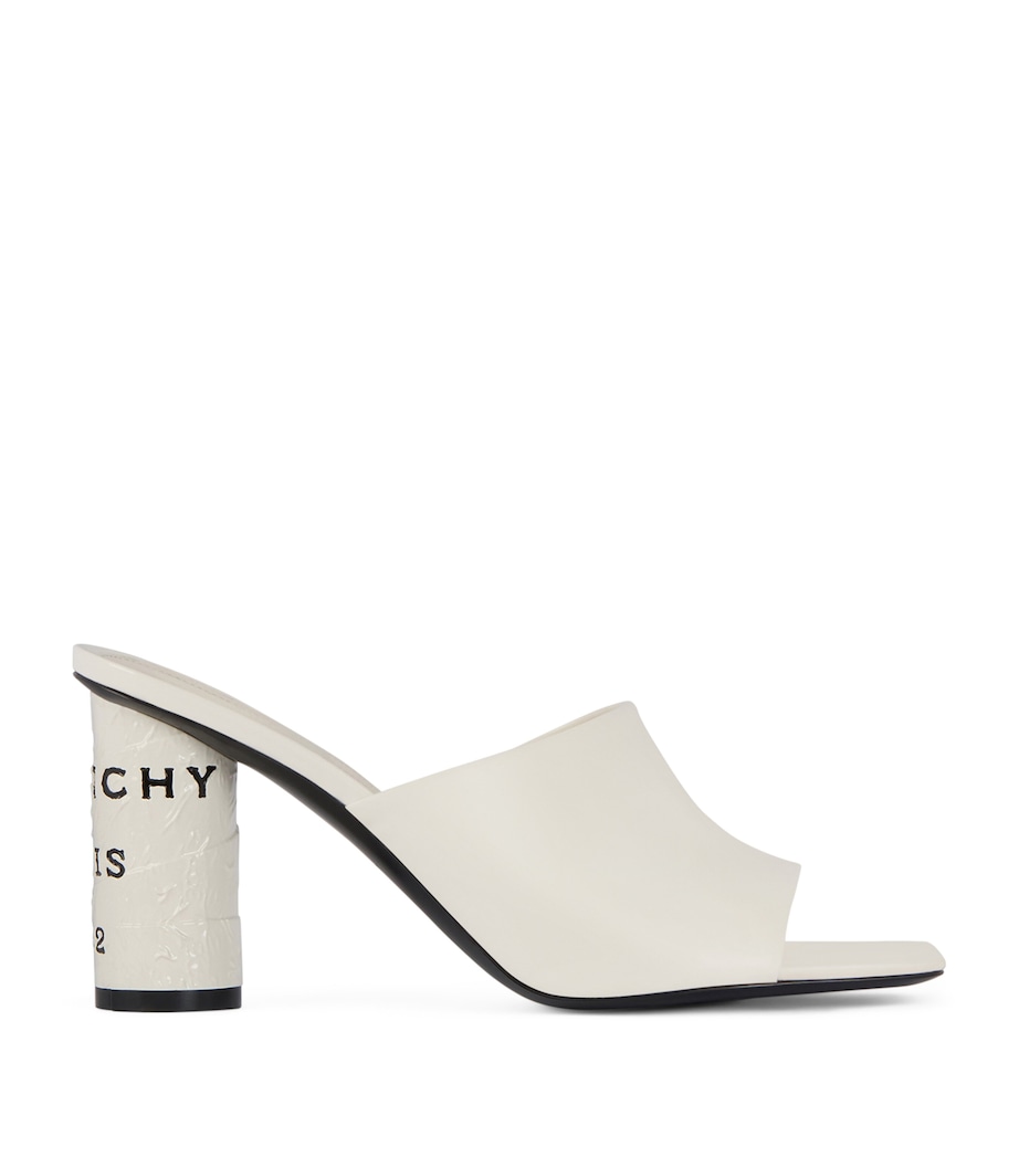 Givenchy Leather Tape Heeled Mules 85 Image 1