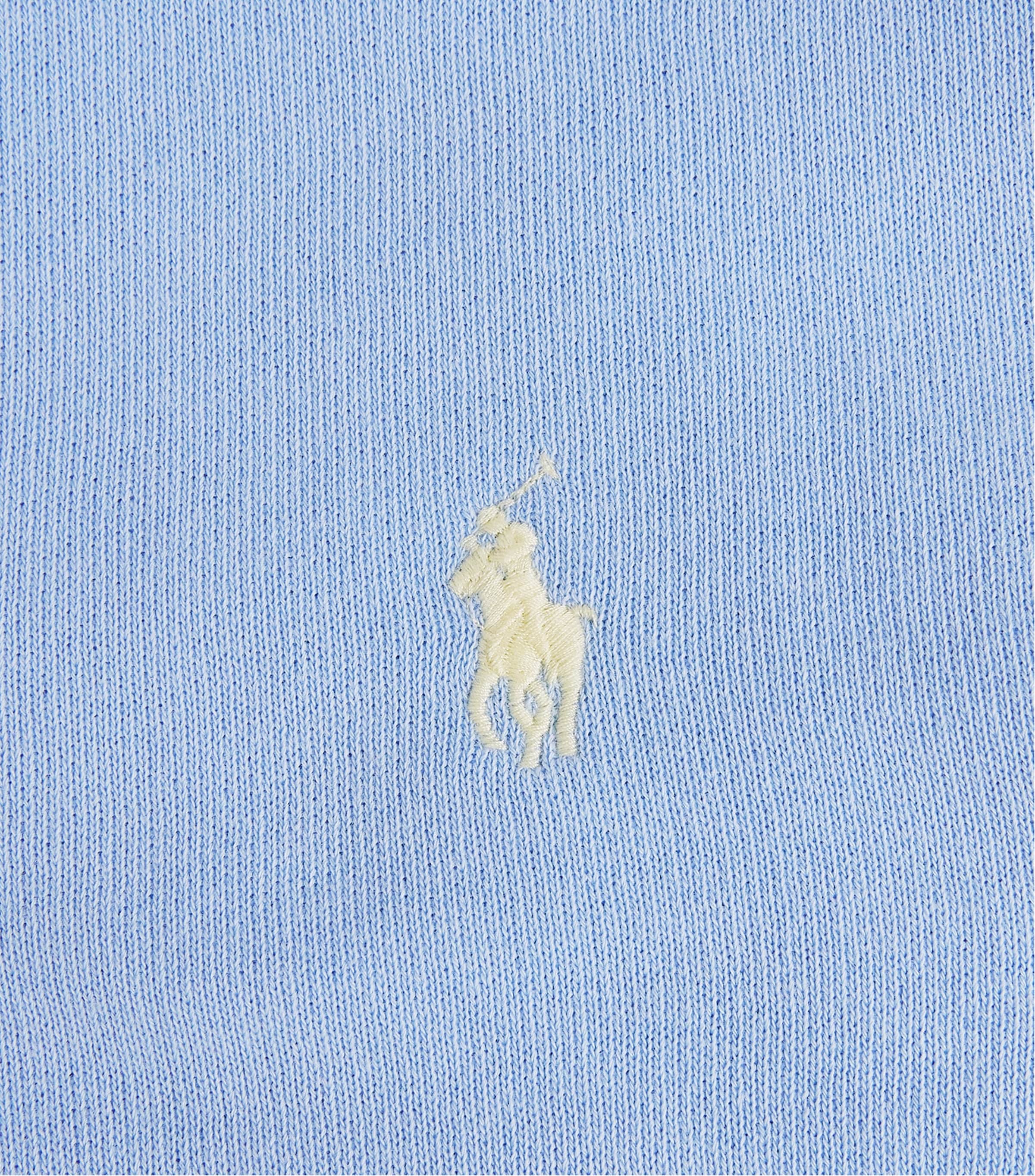 Polo Ralph Lauren Womens Cotton-Blend Polo Sweater Baby Blue Image 6