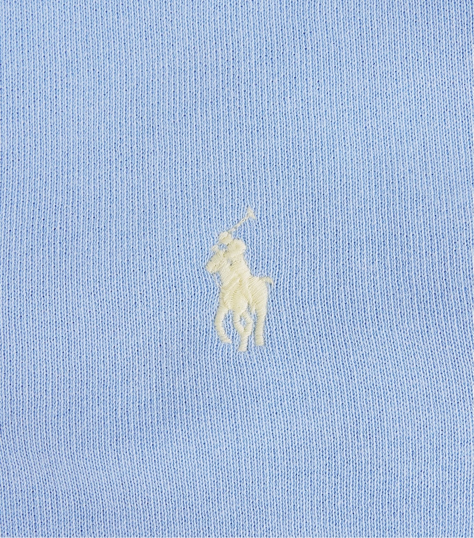 Polo Ralph Lauren Womens Cotton-Blend Polo Sweater Baby Blue Image 6