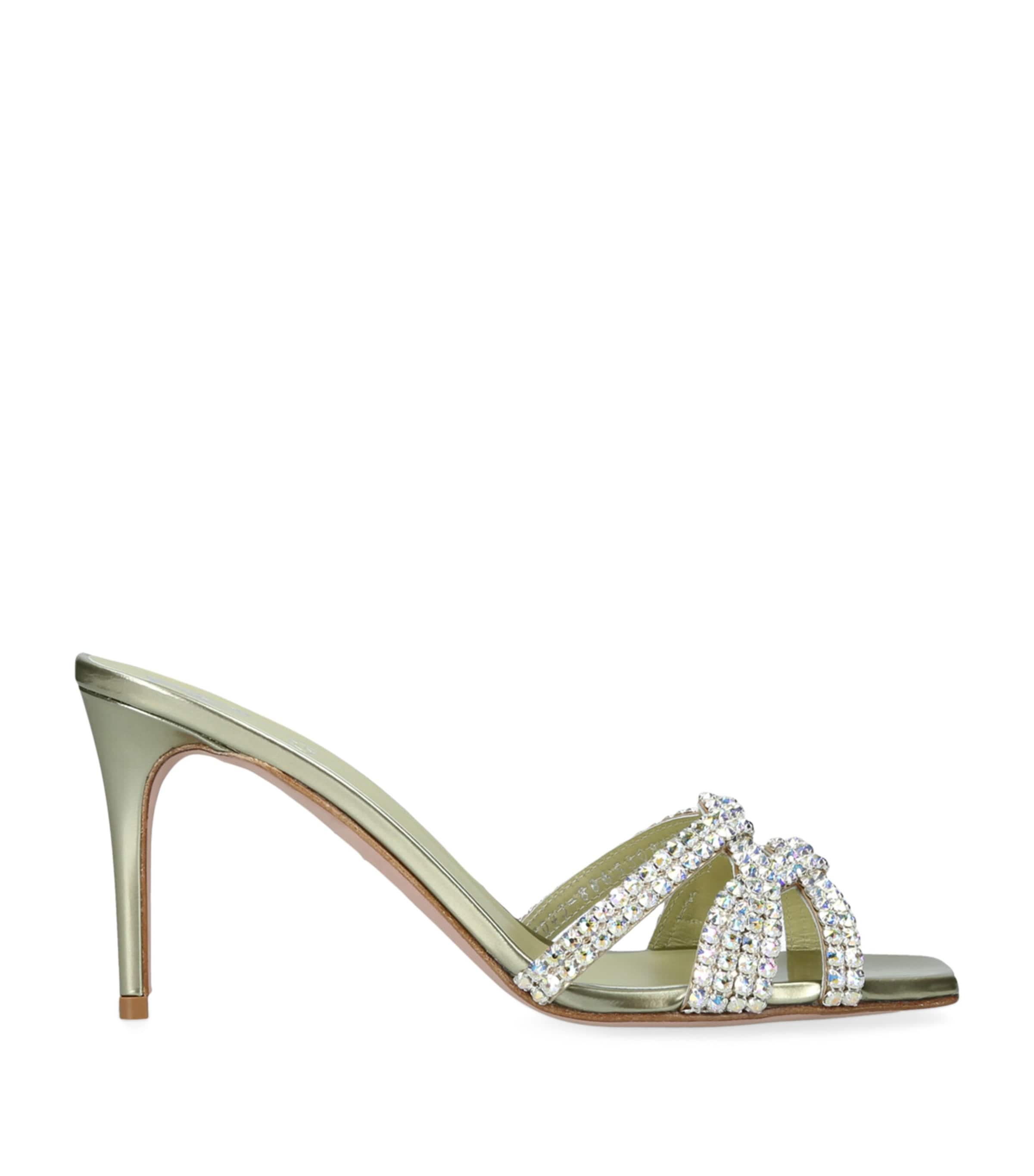 Loie Embellished Mules 85 GREEN Image 1