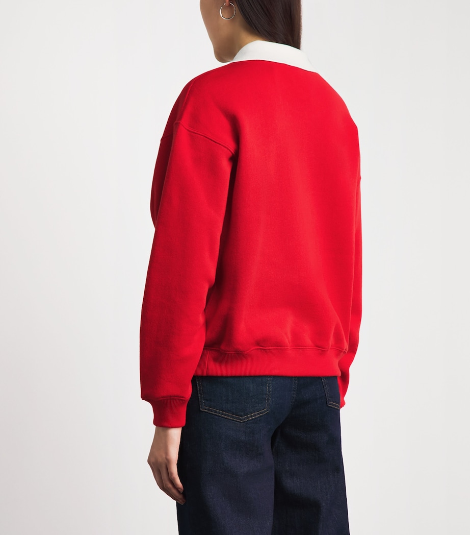 Polo Ralph Lauren Womens Polo Crest Sweatshirt Very Red Image 5