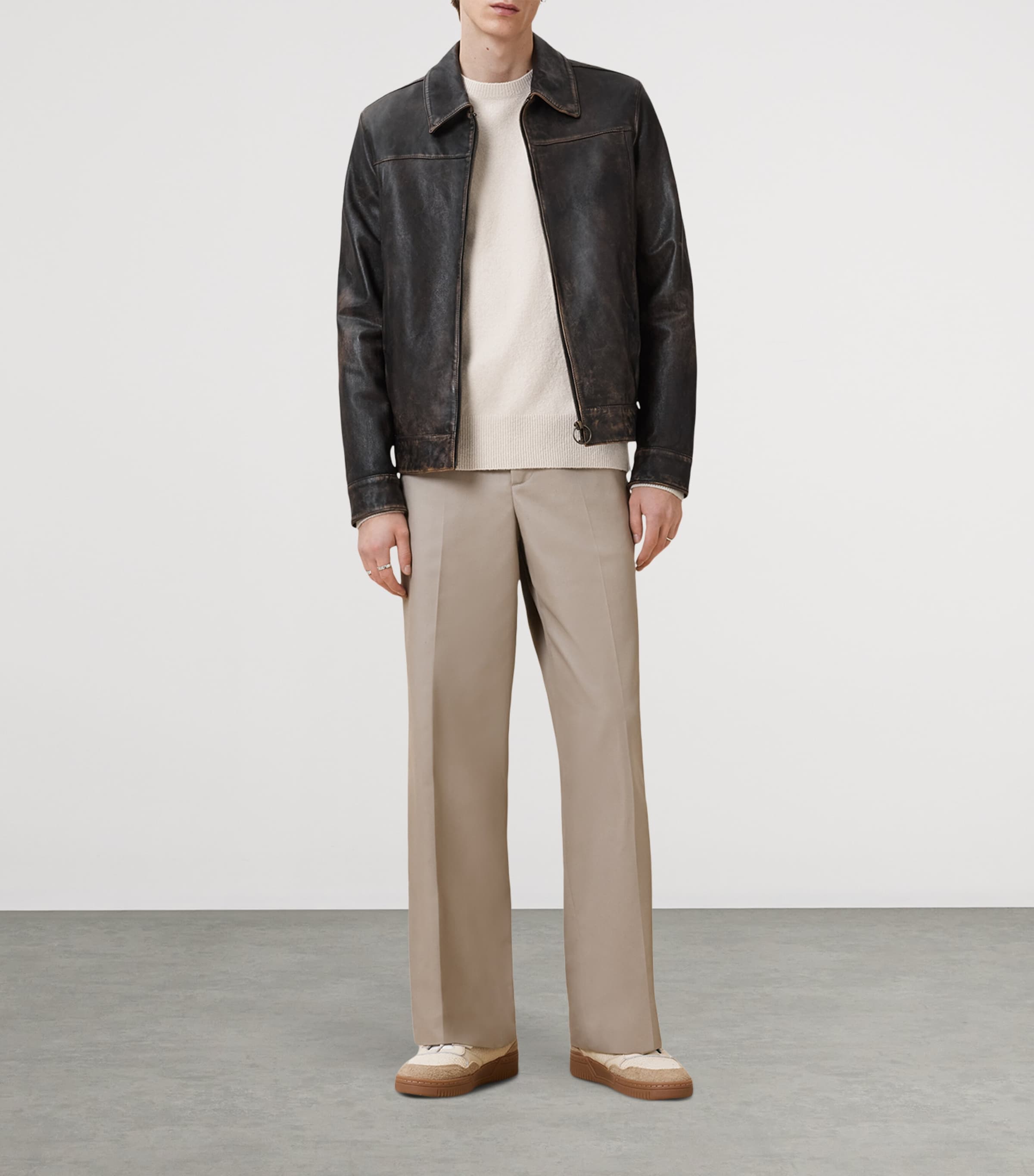 Crew-Neck Statten Sweatshirt CLOUDY WHITE Image 3