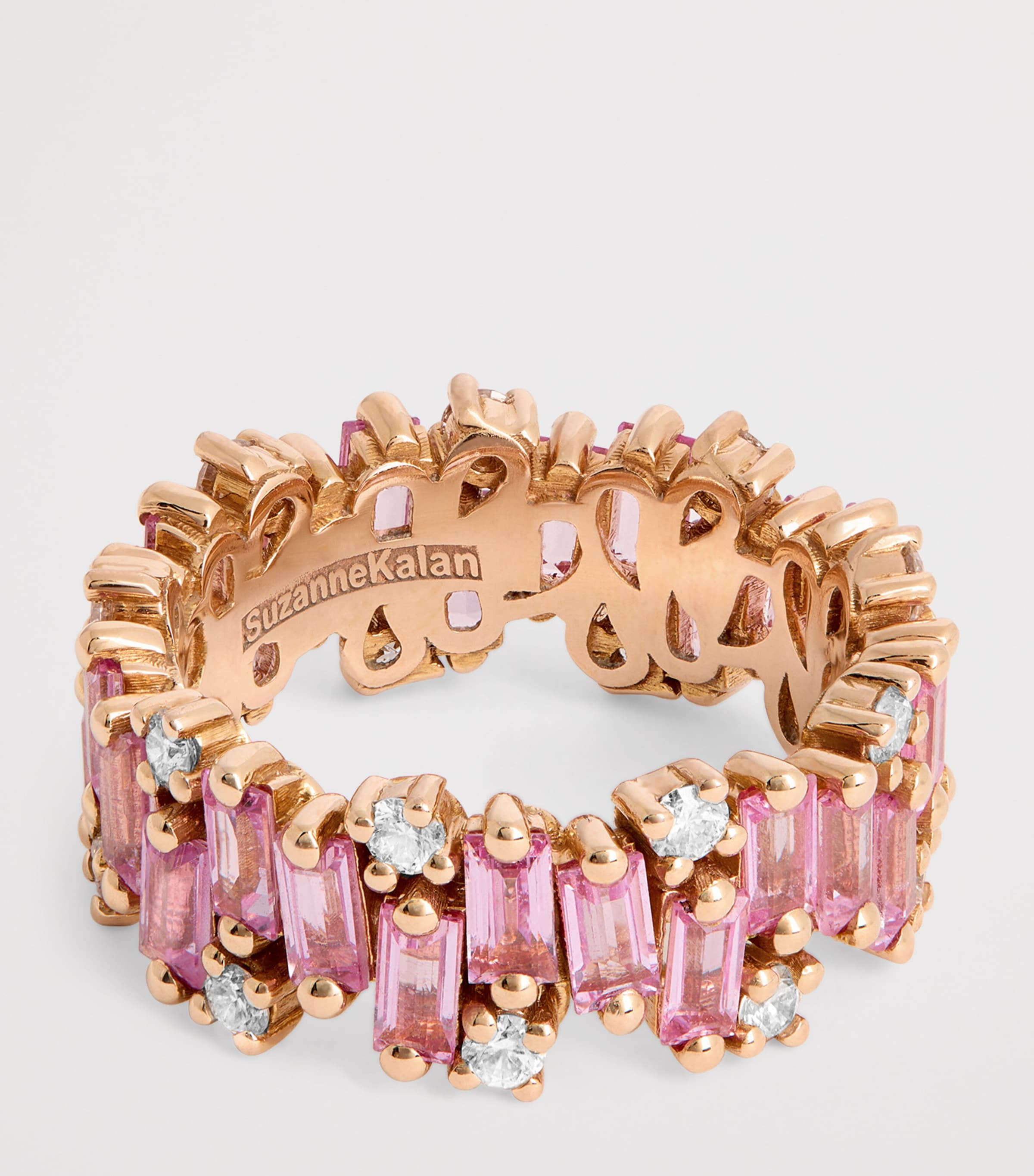 Rose Gold and Sapphire Audrey Shimmer Eternity Ring 18K RG/P Image 4