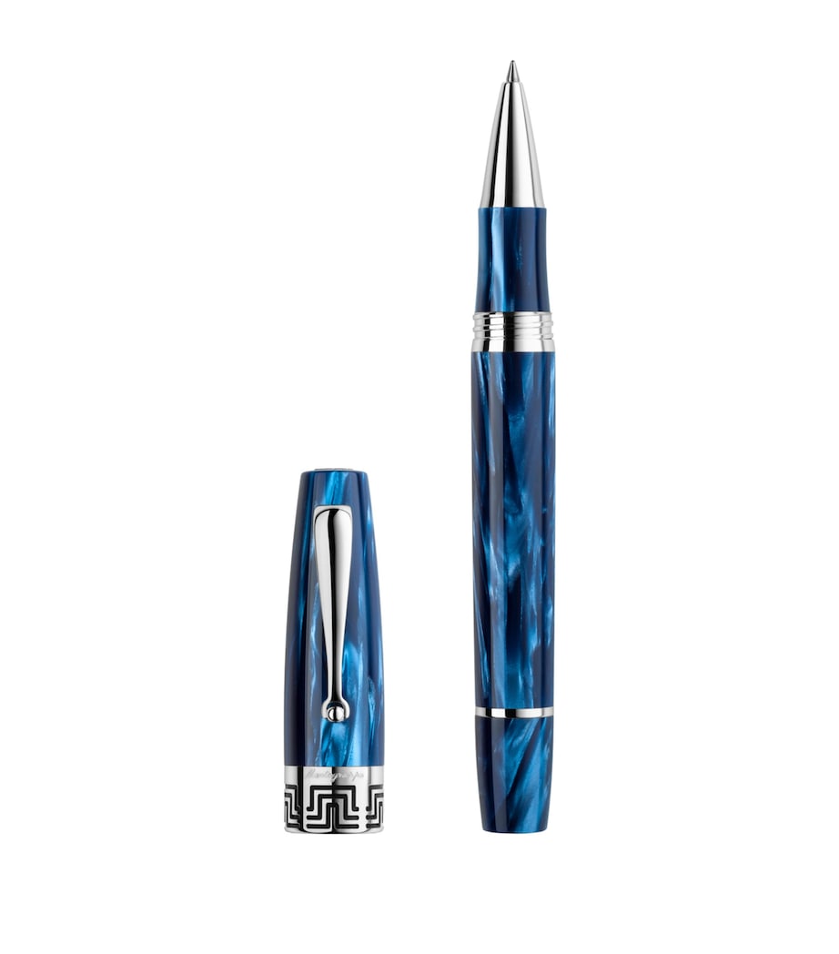 Sterling Silver-Trim Extra 30 Rollerball Pen BLUE Image 2