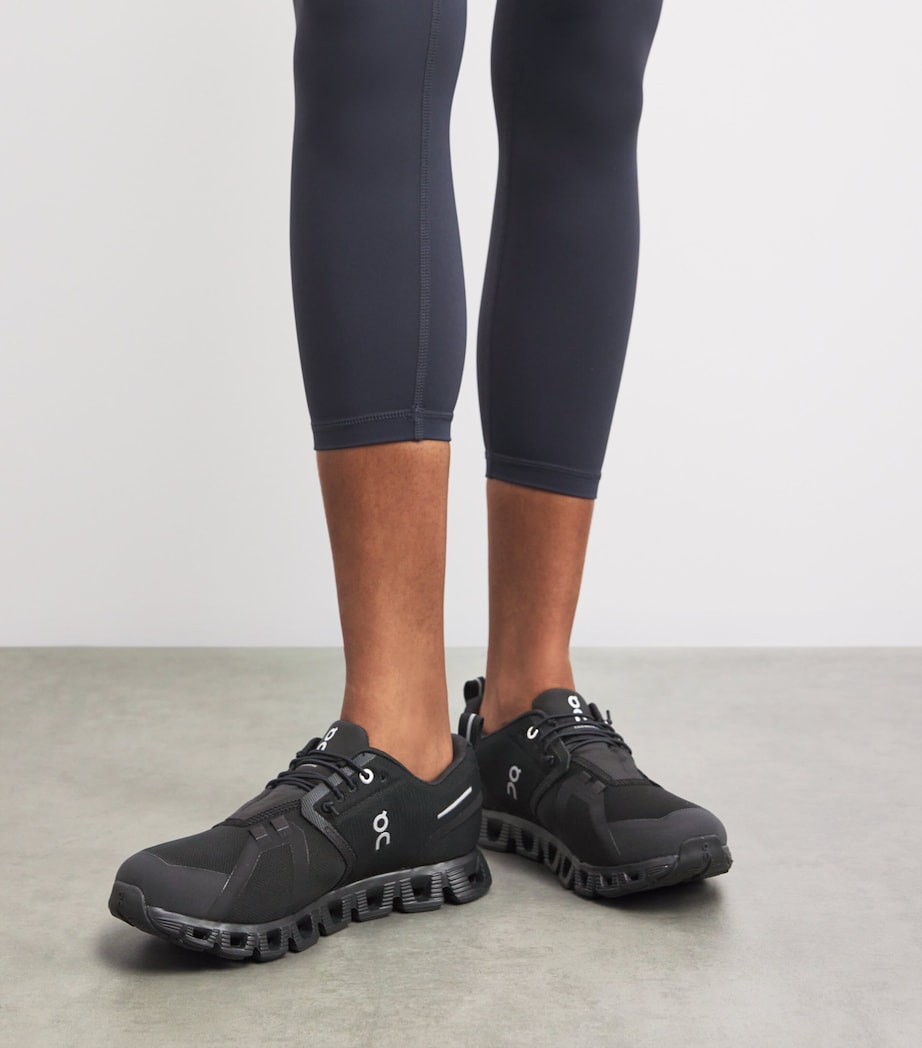 Waterproof Cloud 5 Trainers ALL BLACK Image 2