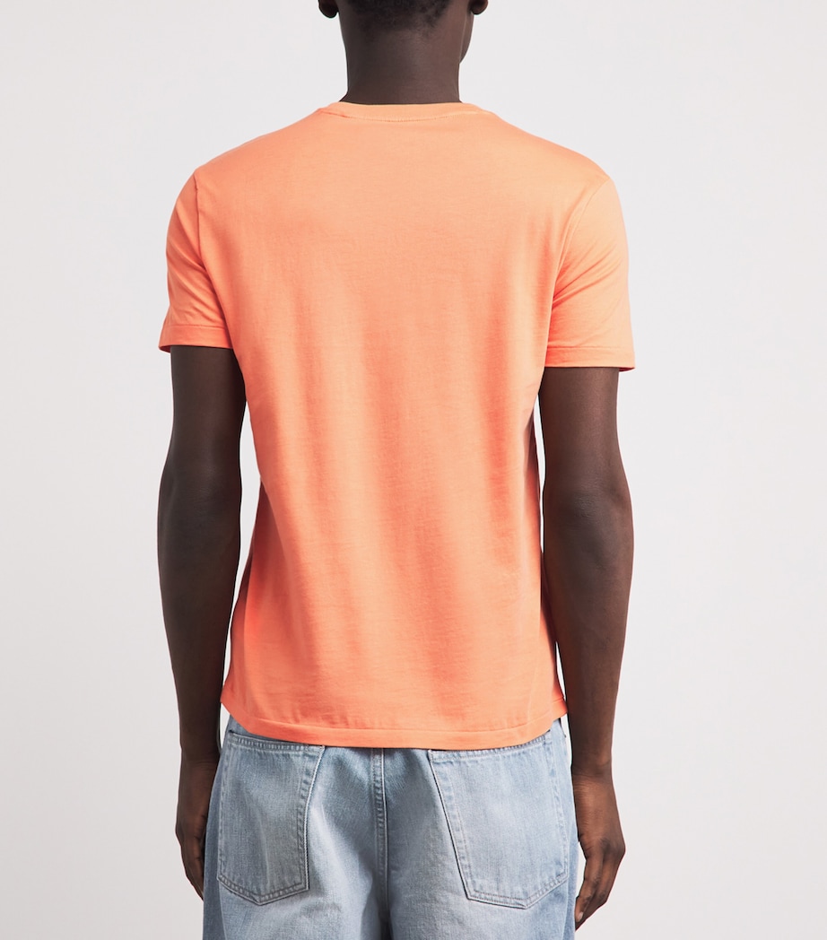 Polo Ralph Lauren Mens Cotton Custom Slim-Fit T-Shirt Pompano Image 5