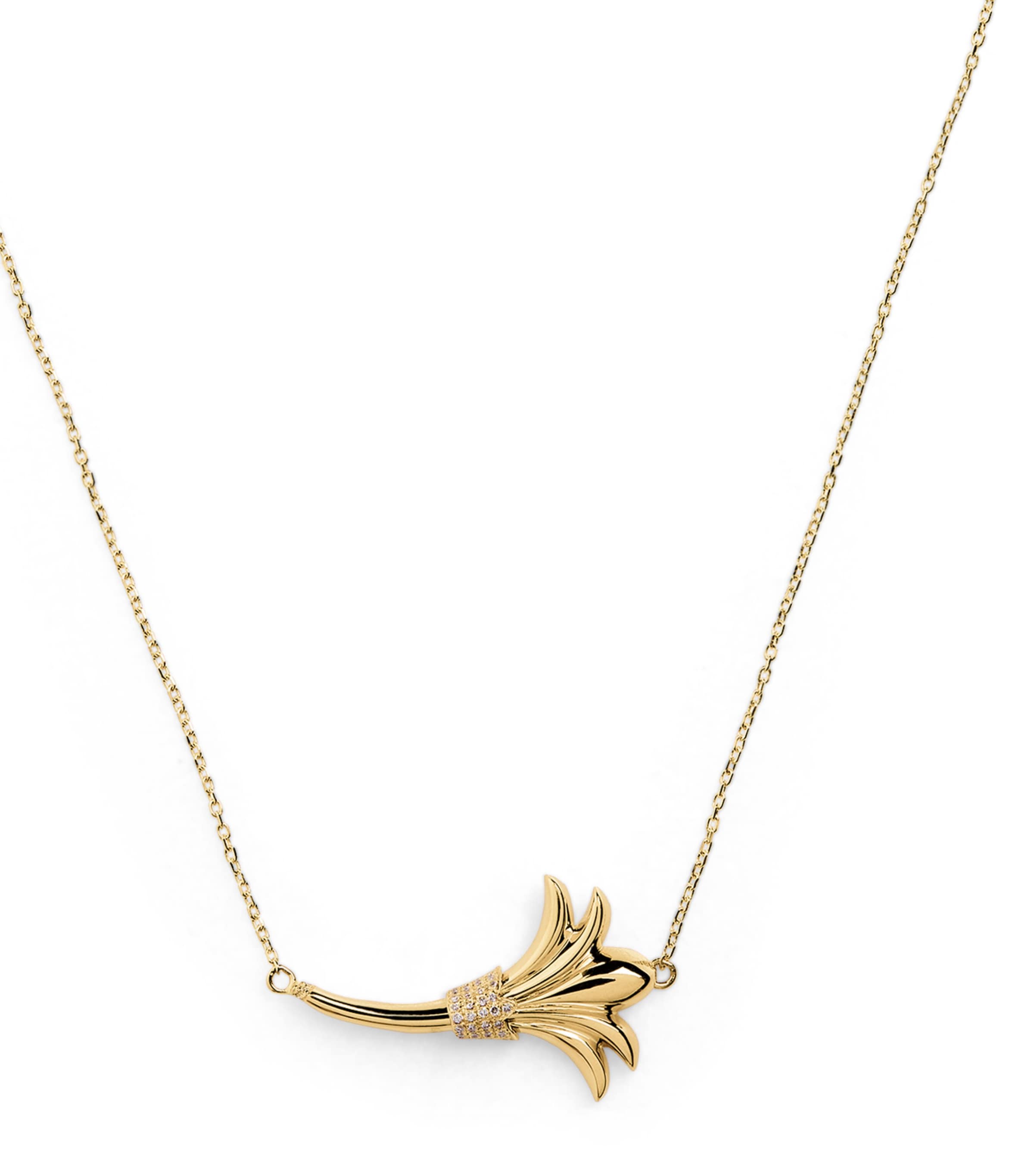 L'atelier Nawbar Yellow Gold And Diamond Psychedeliah Necklace In Gold