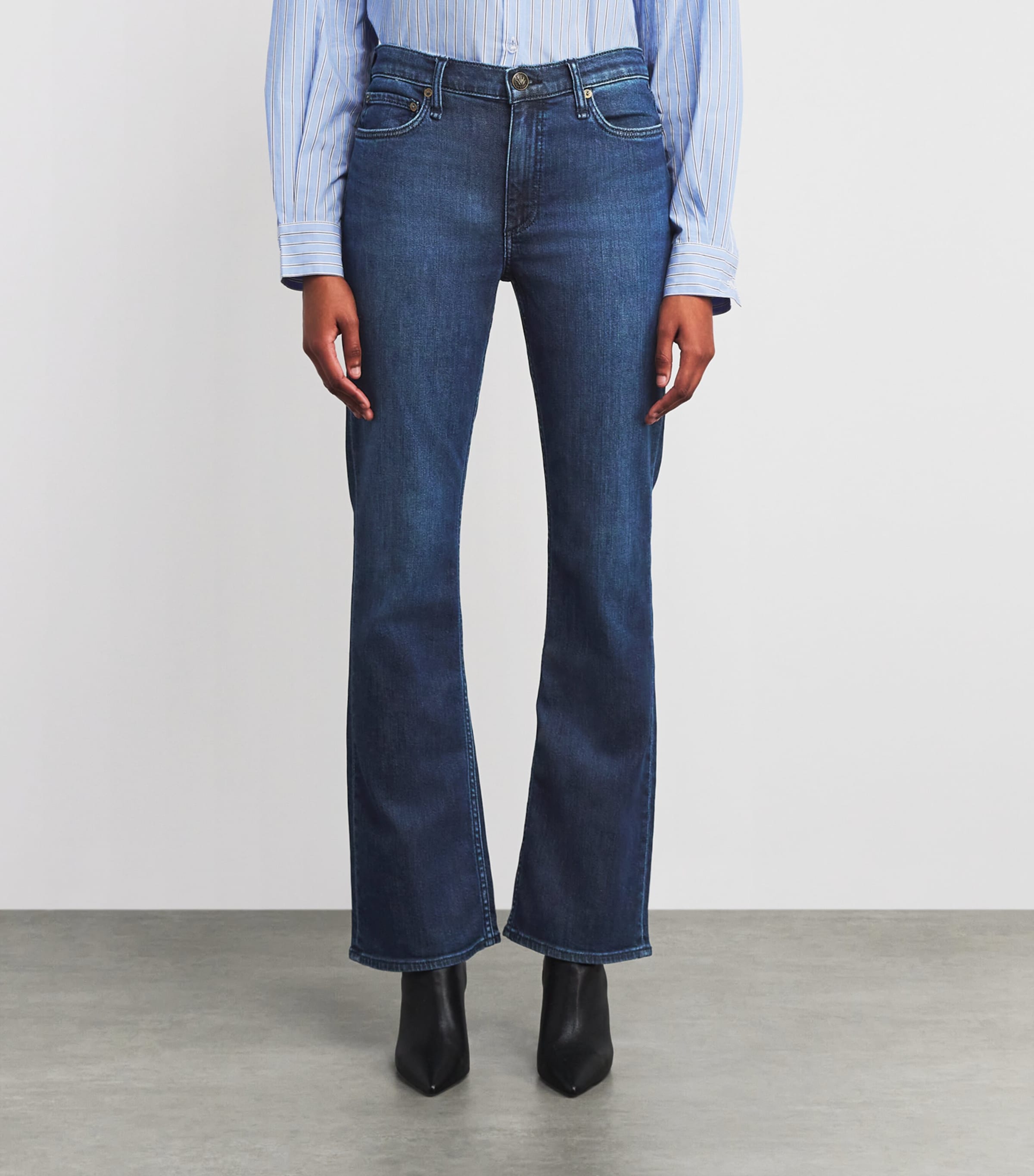 Peyton Mid-Rise Bootcut Jeans RHNBK Image 3