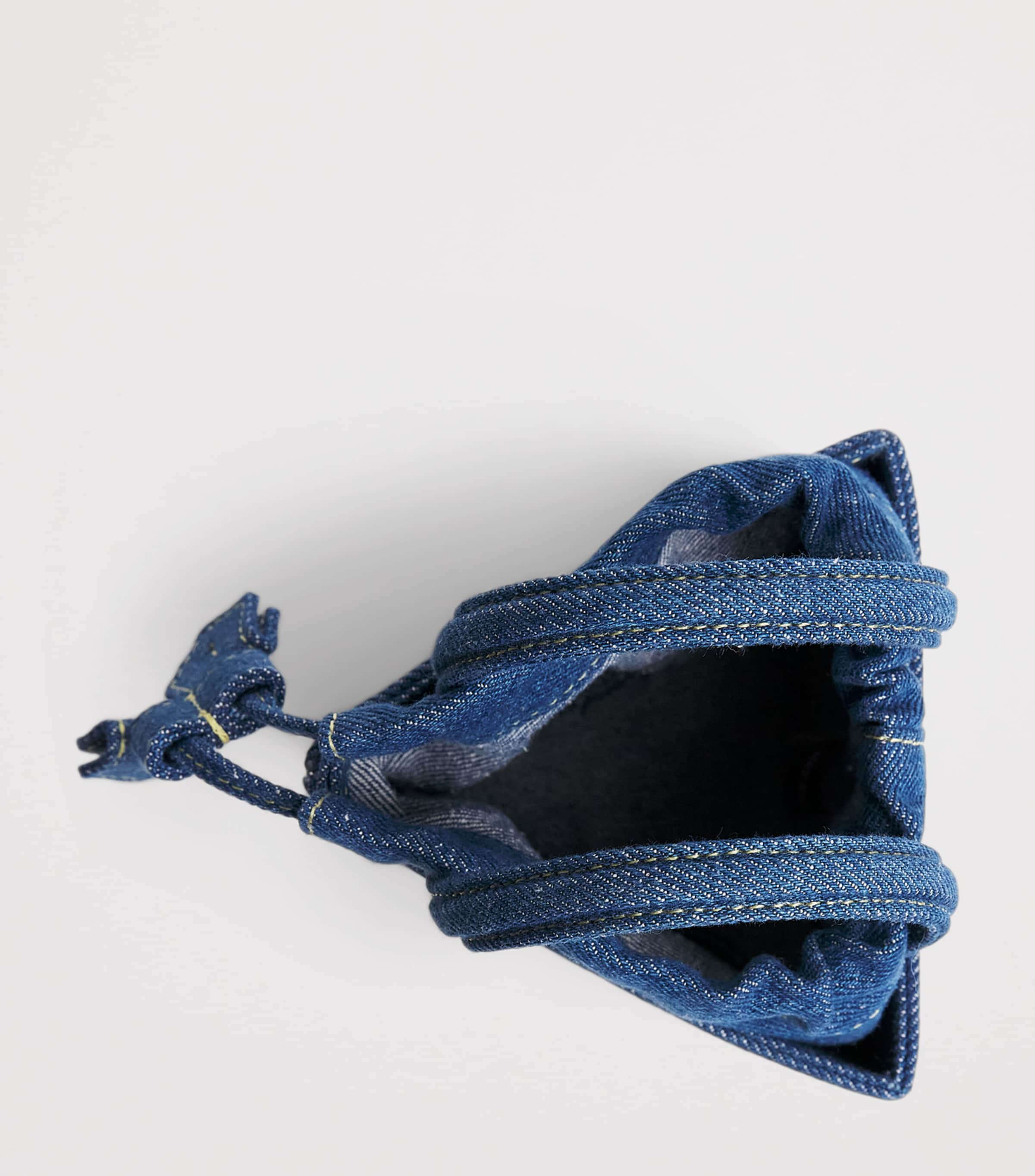 Talel Paris Small Denim Triangle Bag Blue Denim Image 5