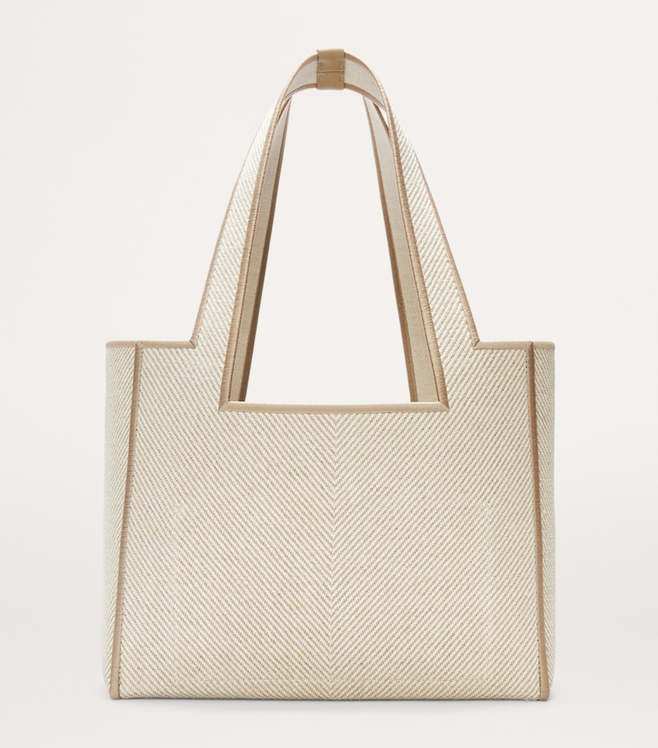 Medium Canvas Font Tote Bag ECRU Image 4