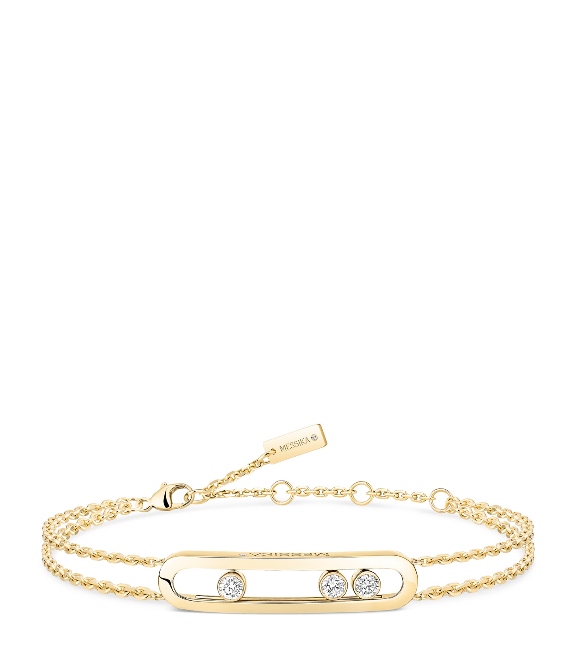 Messika Move Classique Yellow Gold and Diamond Bracelet Yellow Gold Image 1