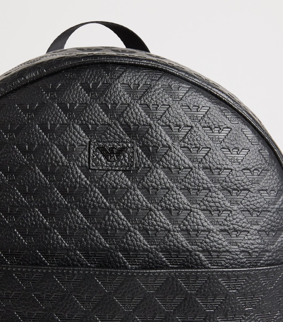 Leather Embossed-Logo Backpack UC001 Image 4