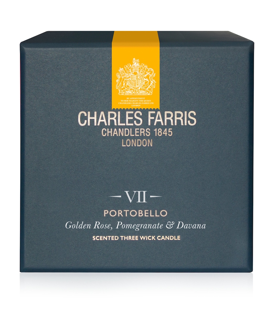 Charles Farris Portobello VII Scented Candle (210g) Blue Image 1