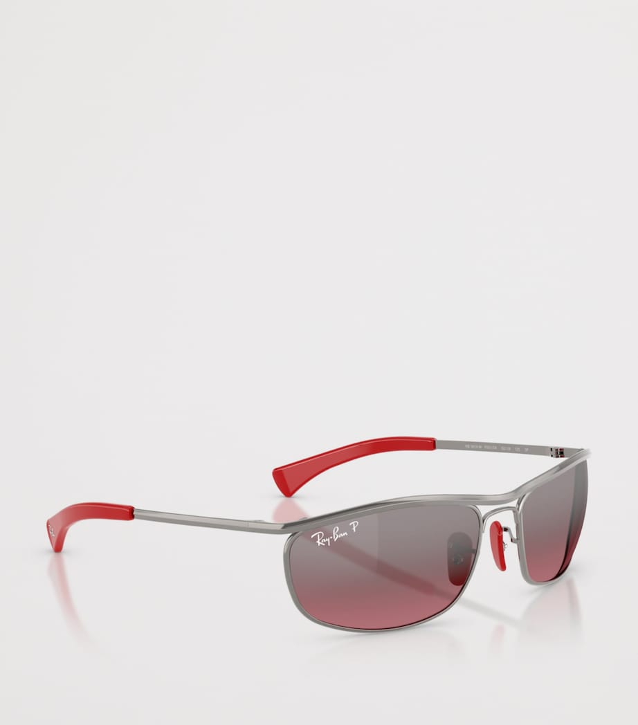 Ray-Ban Scuderia Ferrari Collection Oval Sunglasses Grey Image 6