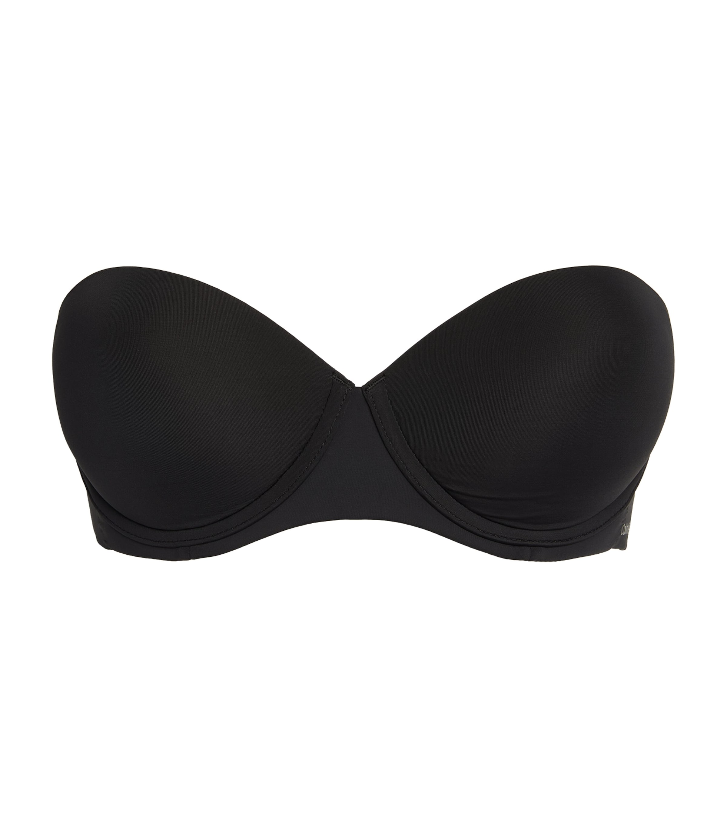 Calvin Klein Push-up Strapless Bra In Black