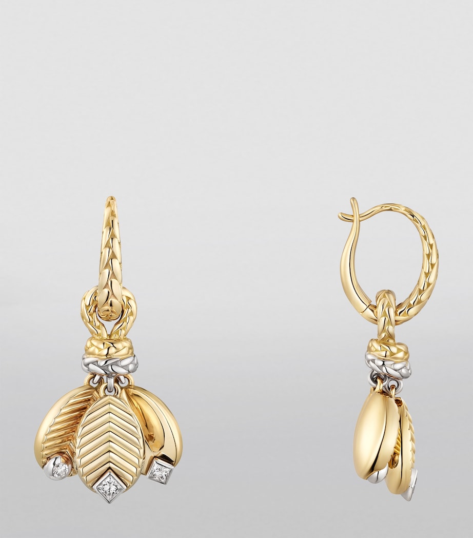 Cartier Yellow Gold, White Gold and Diamond Grain de Café Earrings Yellow Gold Image 2