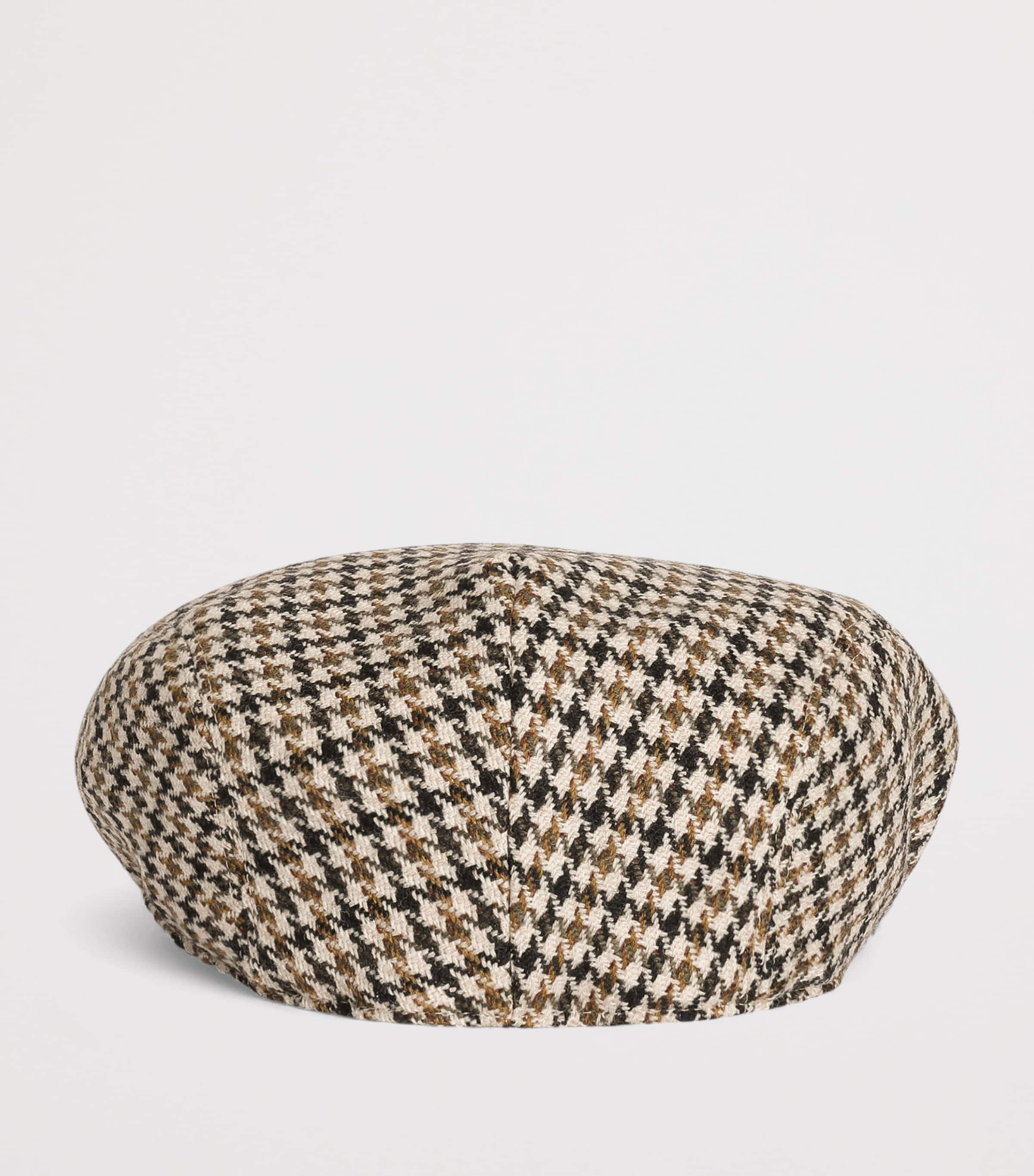 Dolce&Gabbana Virgin Wool Houndstooth Flat Cap Fantasy (not Image 2