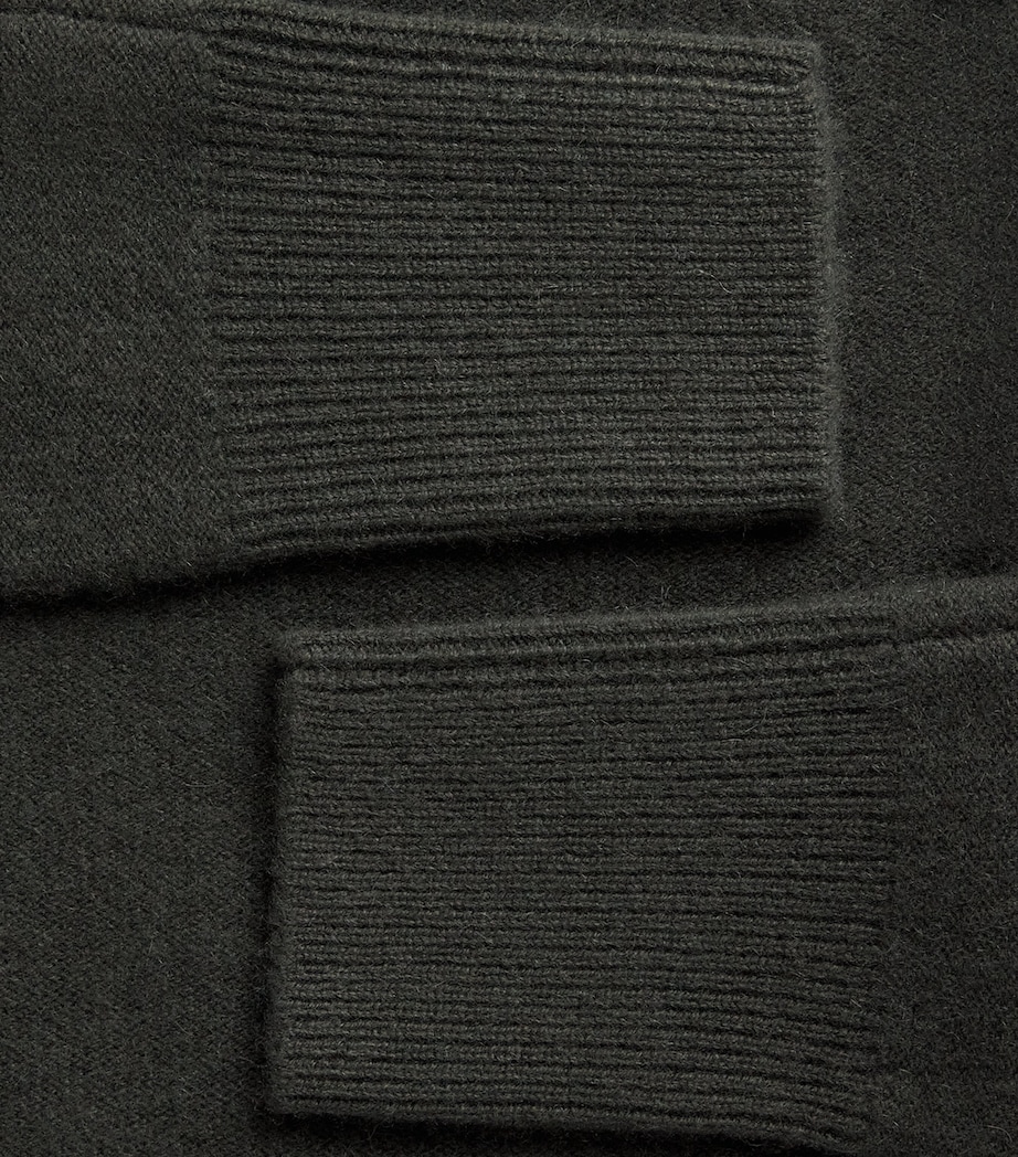 Vince Womens Cashmere Funnel-Neck Sweater Dark Moss Image 6
