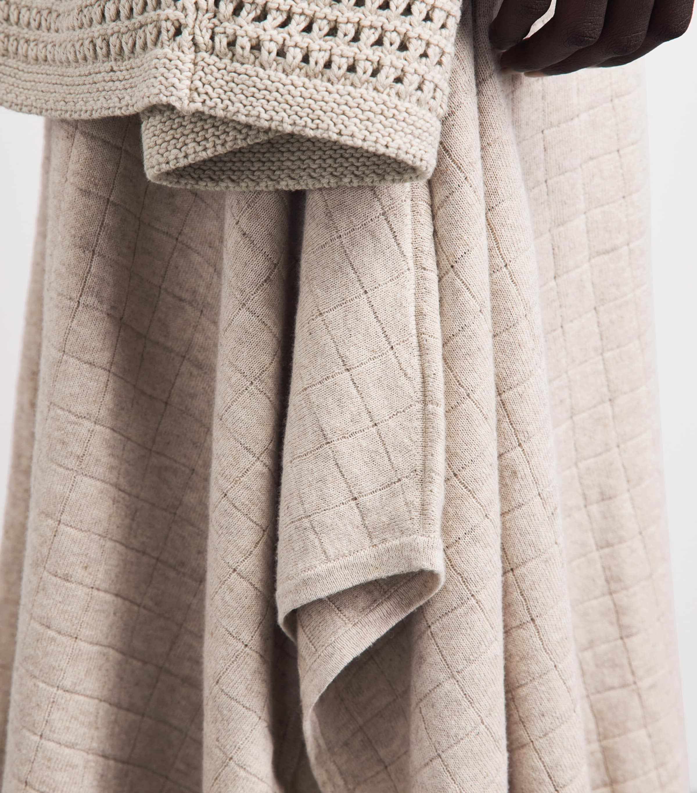 Lauren Manoogian Womens Cotton-Linen Planes Maxi Skirt Flax Image 3